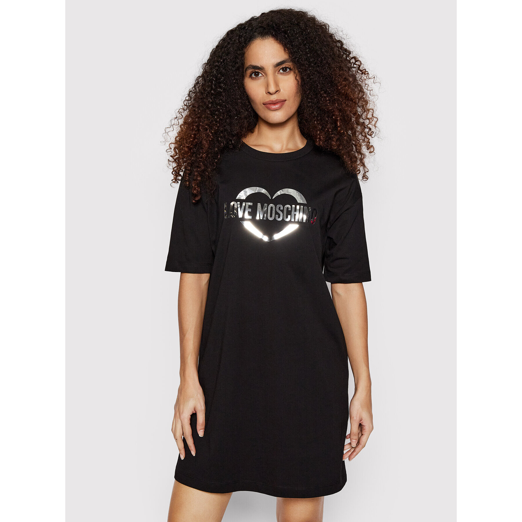 LOVE MOSCHINO Každodenní šaty W592334M 3876 Černá Regular Fit - Pepit.cz