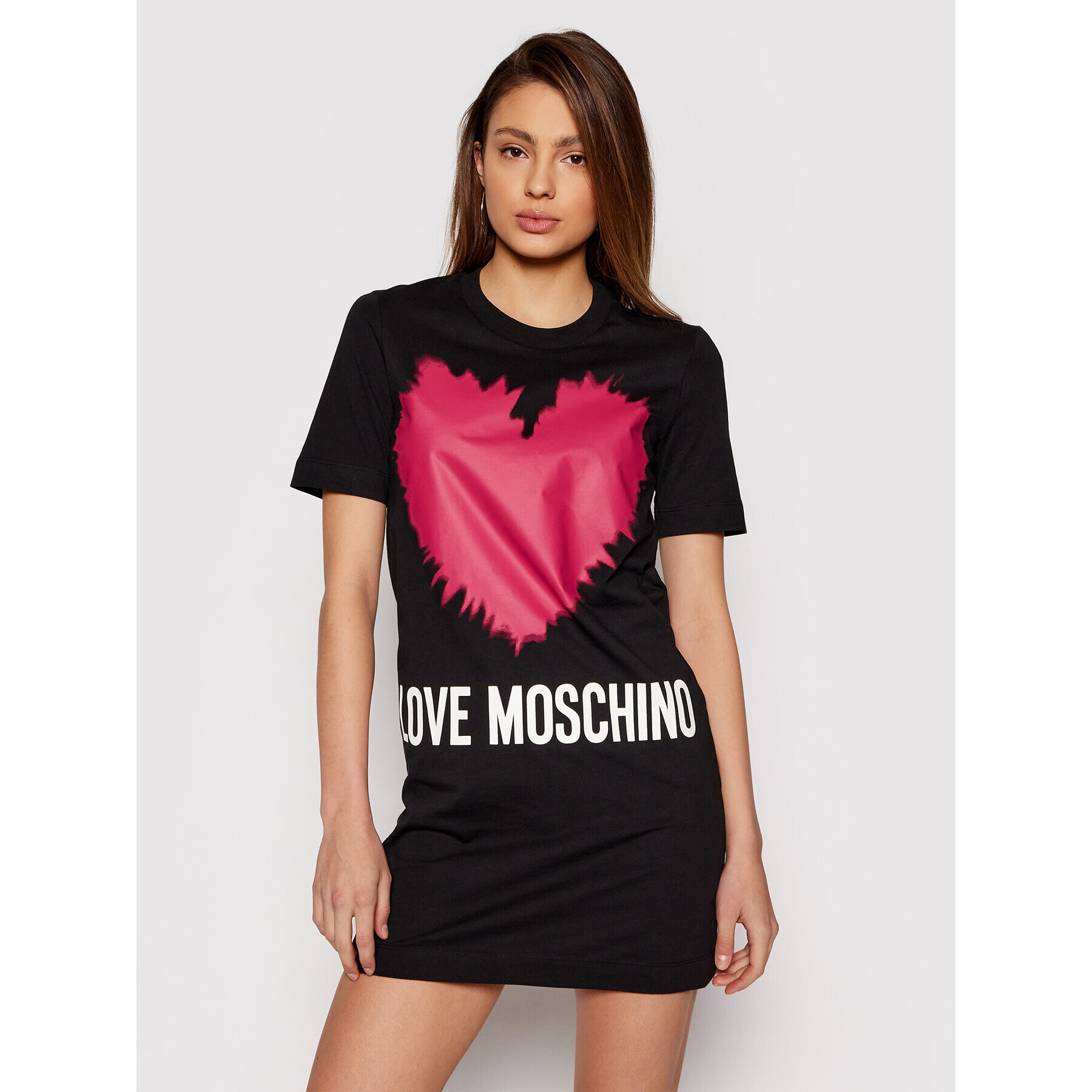 LOVE MOSCHINO Každodenní šaty W5A0221M 3876 Černá Regular Fit - Pepit.cz