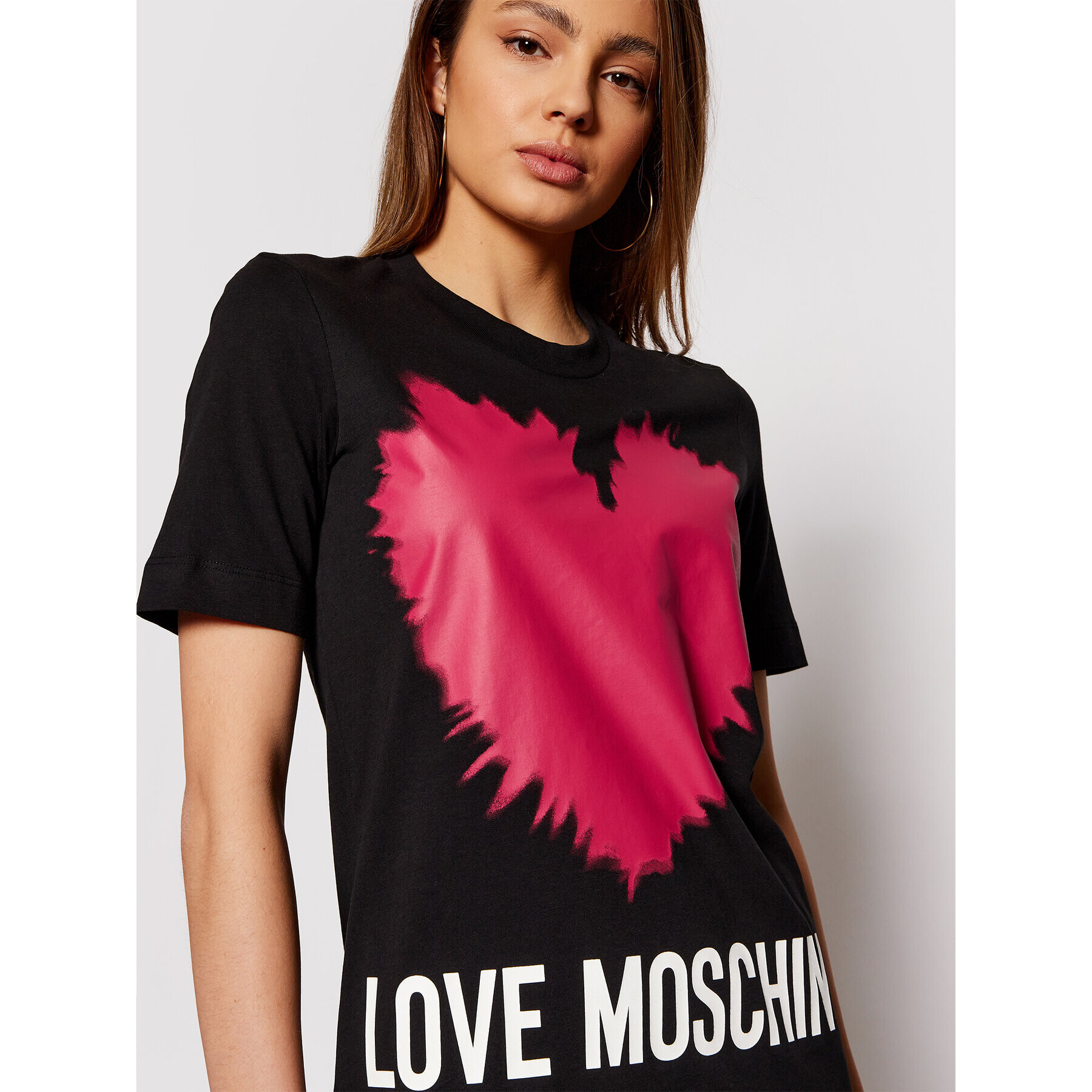 LOVE MOSCHINO Každodenní šaty W5A0221M 3876 Černá Regular Fit - Pepit.cz