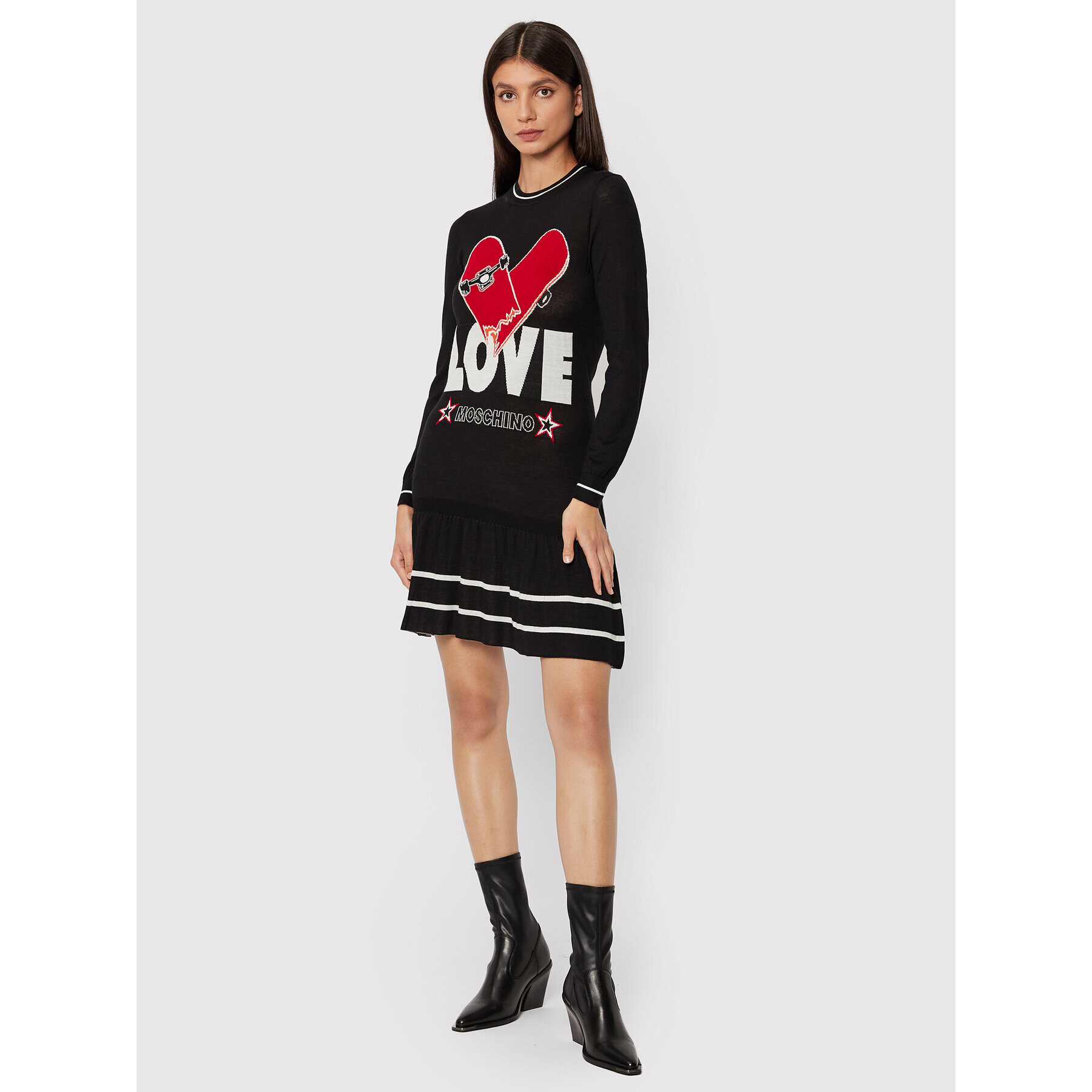 LOVE MOSCHINO Každodenní šaty WSE0910X 1306 Černá Regular Fit - Pepit.cz