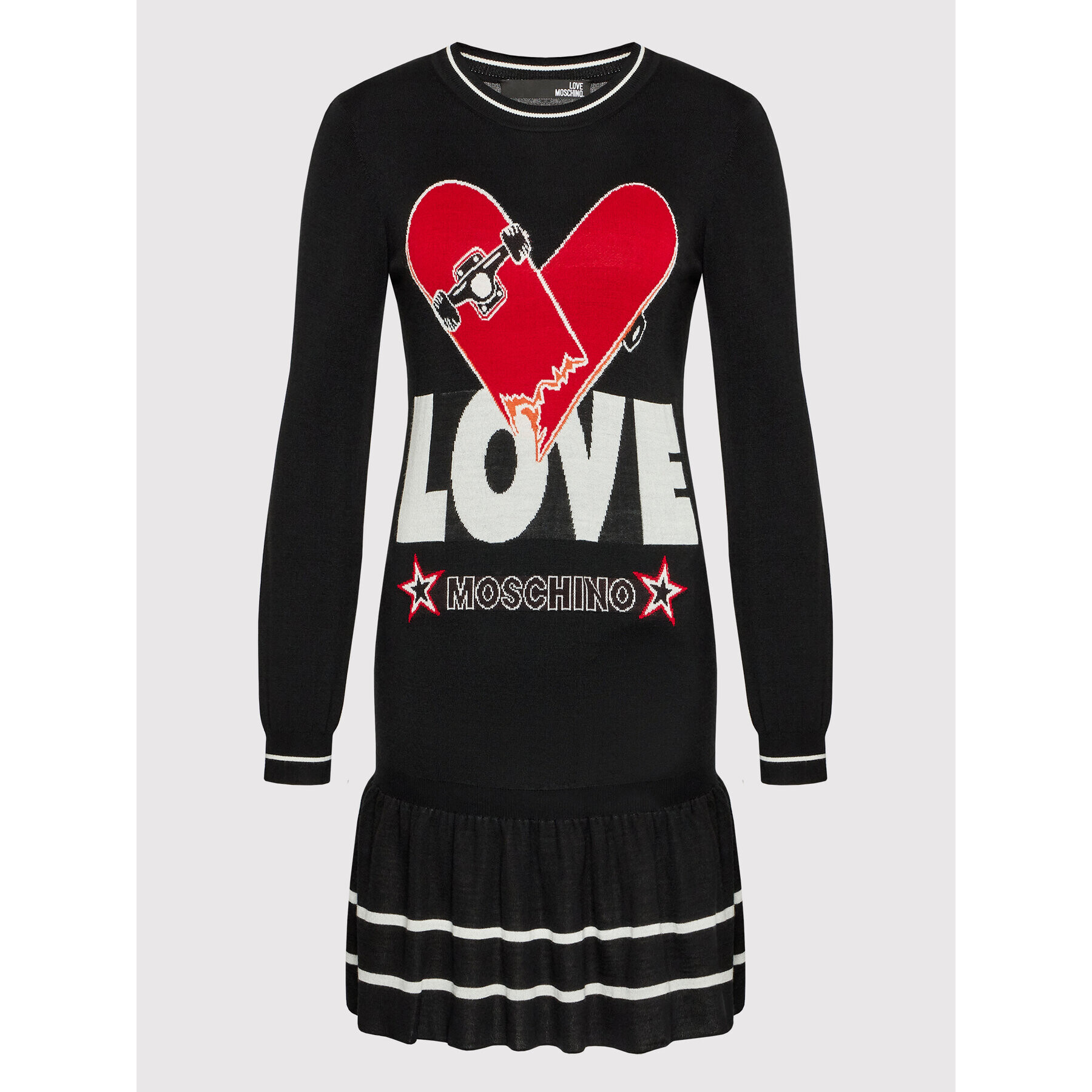 LOVE MOSCHINO Každodenní šaty WSE0910X 1306 Černá Regular Fit - Pepit.cz