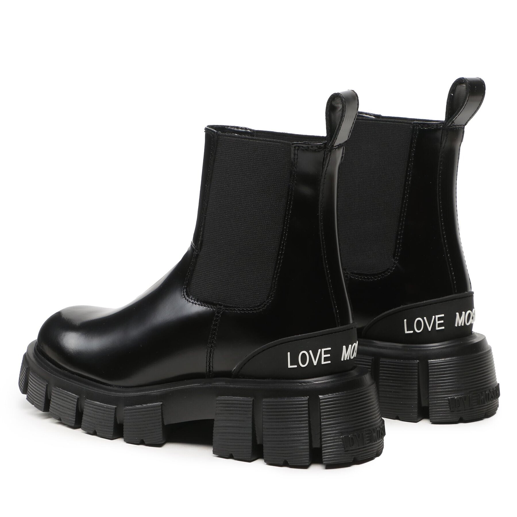 LOVE MOSCHINO Kotníková obuv s elastickým prvkem JA21045G1HIB0000 Černá - Pepit.cz