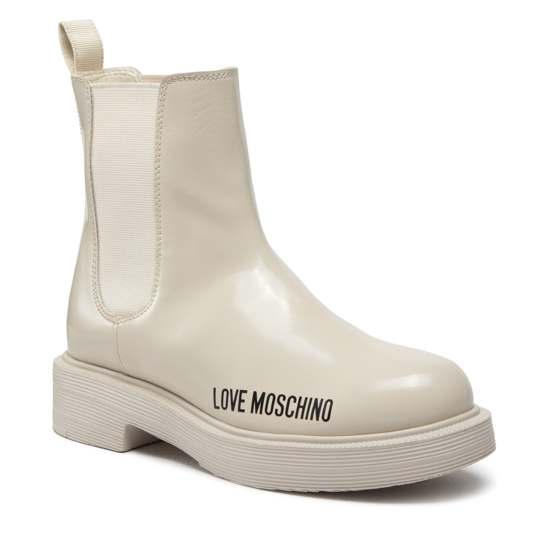 LOVE MOSCHINO Kotníková obuv s elastickým prvkem JA21124G1FIB0120 Béžová - Pepit.cz