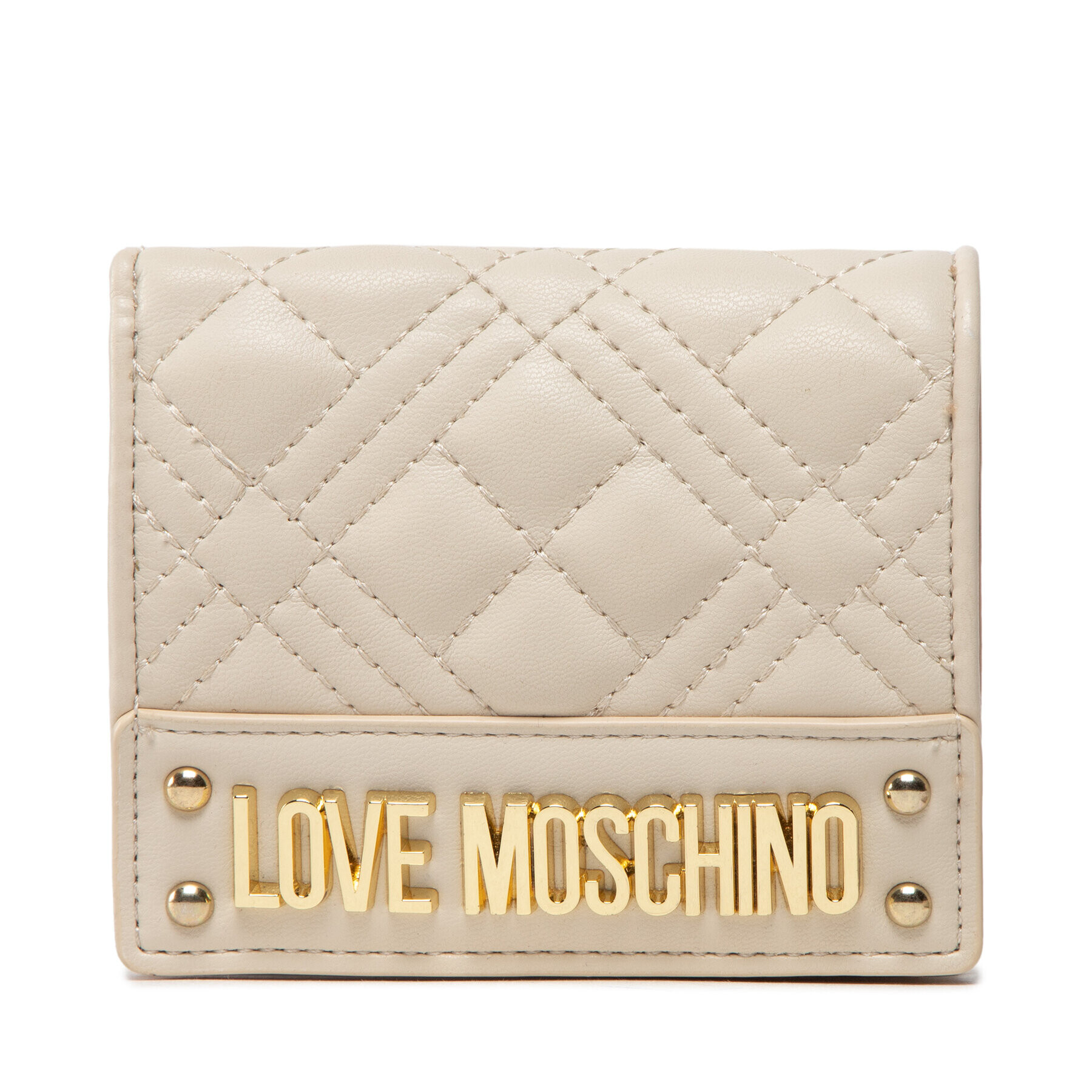 LOVE MOSCHINO Malá dámská peněženka JC5601PP0FLA0110 Béžová - Pepit.cz