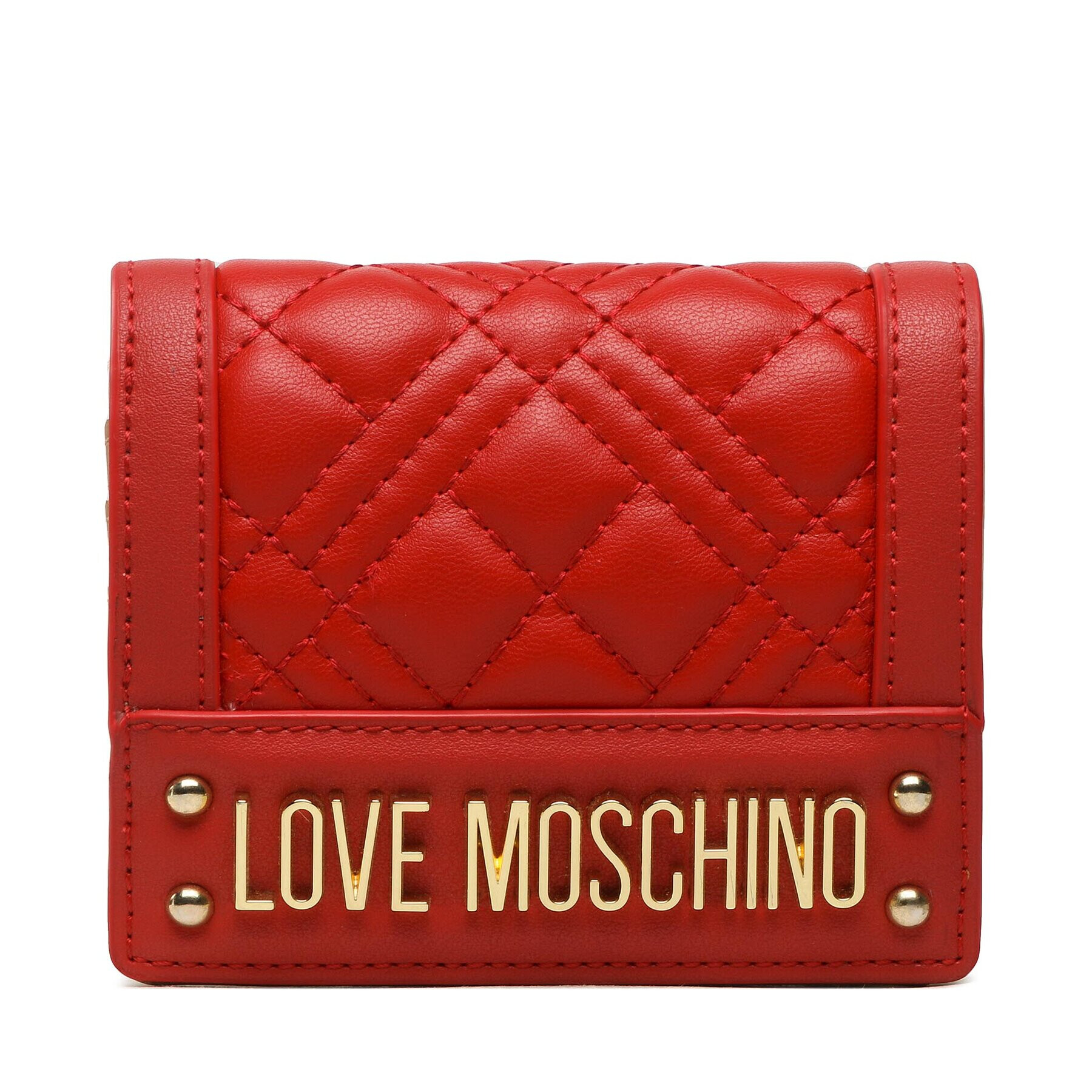 LOVE MOSCHINO Malá dámská peněženka JC5601PP0GLA0500 Červená - Pepit.cz