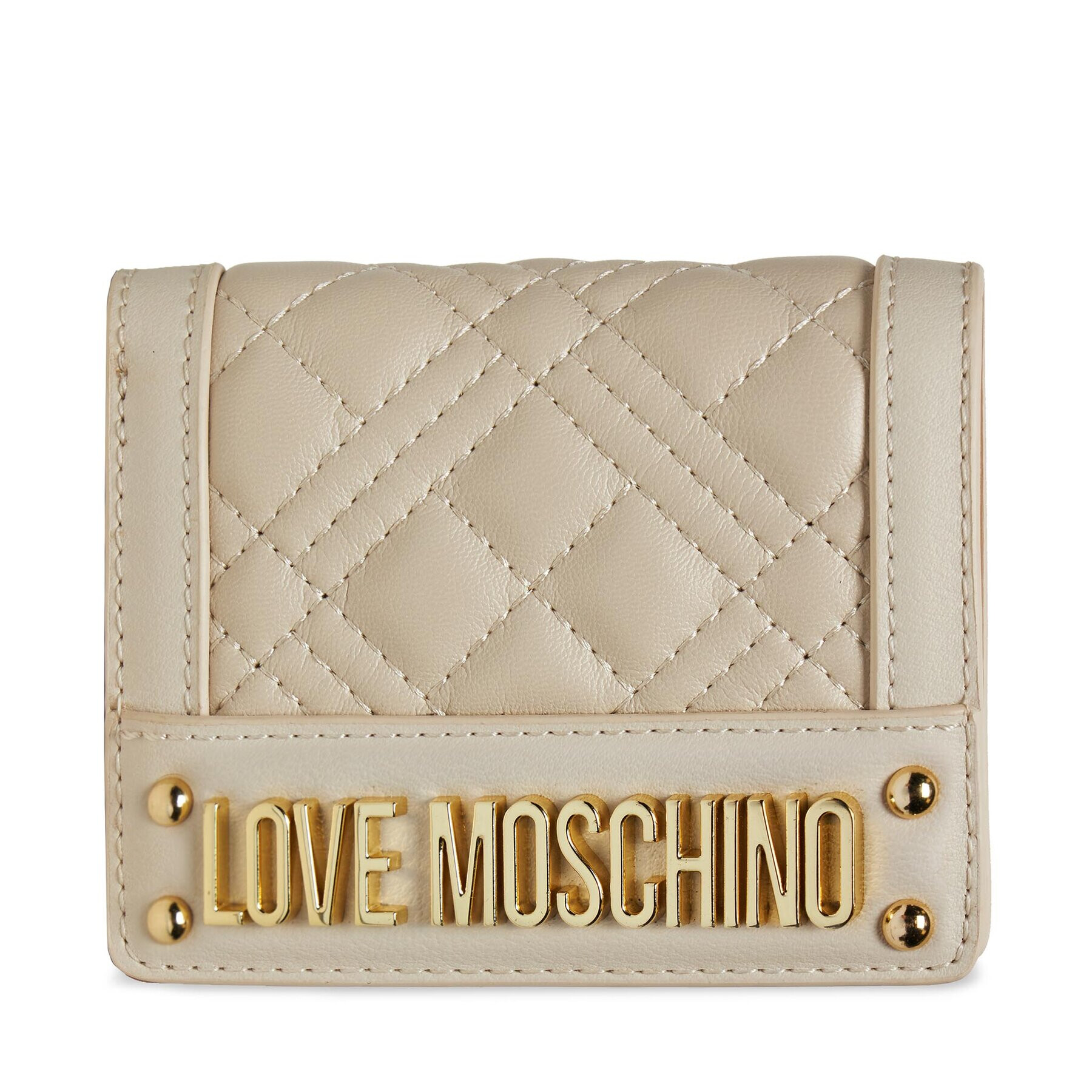 LOVE MOSCHINO Malá dámská peněženka JC5601PP1HLA0110 Écru - Pepit.cz