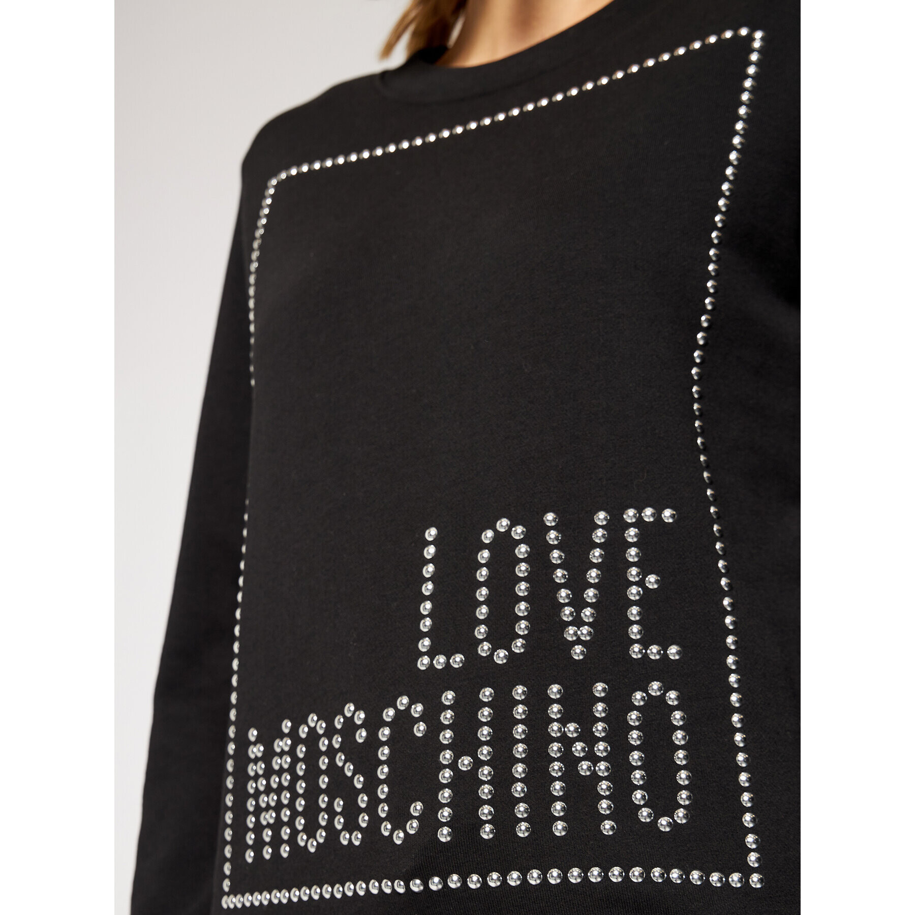 LOVE MOSCHINO Mikina W630216M 4055 Černá Regular Fit - Pepit.cz