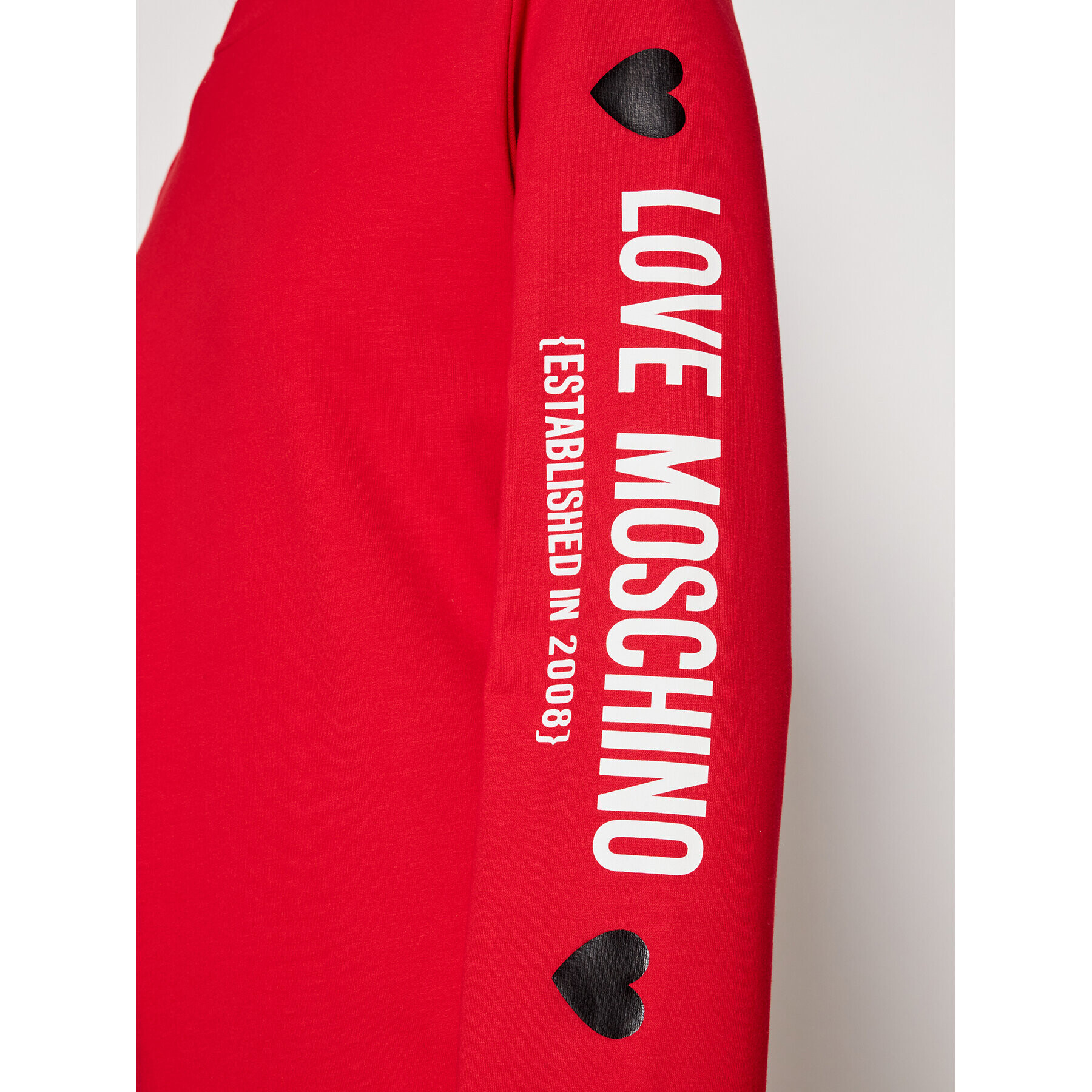 LOVE MOSCHINO Mikina W630219E 2180 Červená Regular Fit - Pepit.cz