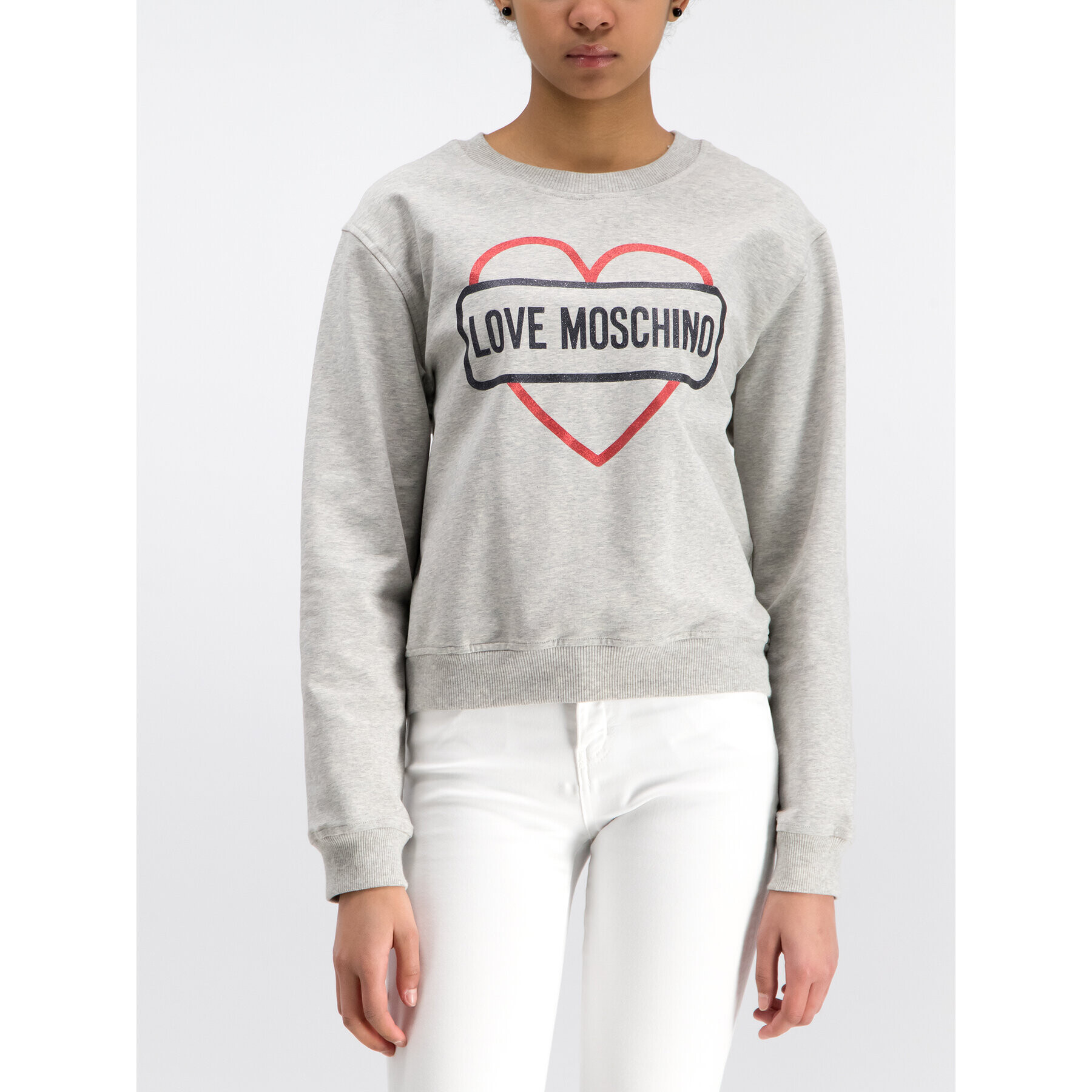 LOVE MOSCHINO Mikina W630621E2017 Šedá Regular Fit - Pepit.cz