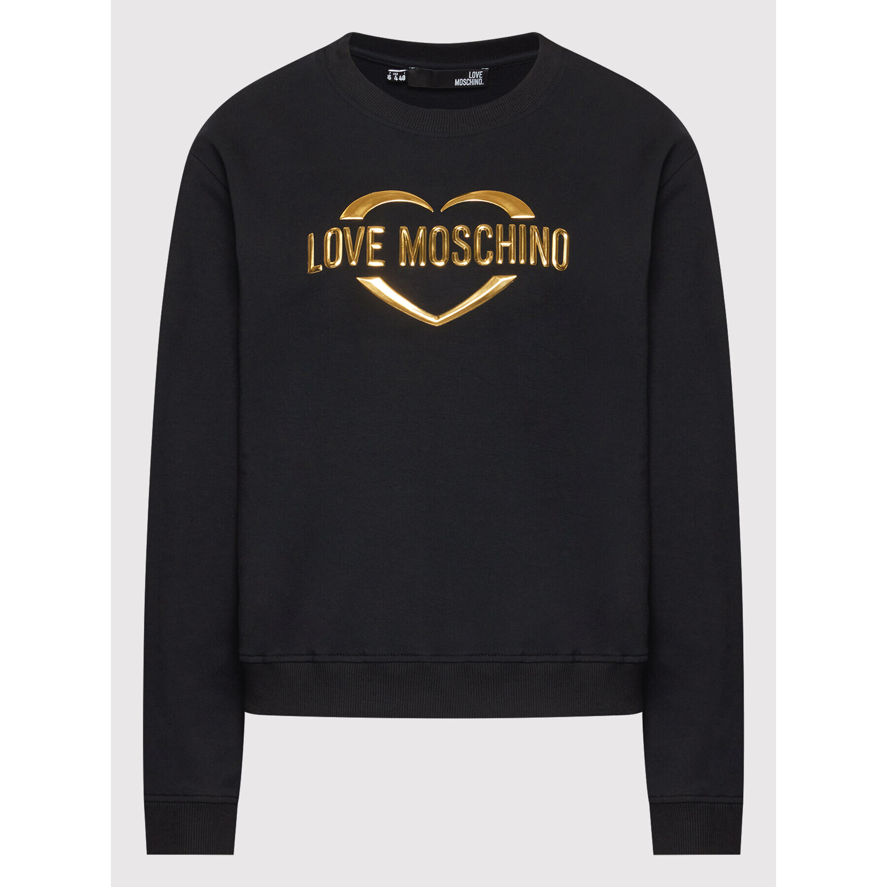 LOVE MOSCHINO Mikina W630646E 2288 Černá Regular Fit - Pepit.cz