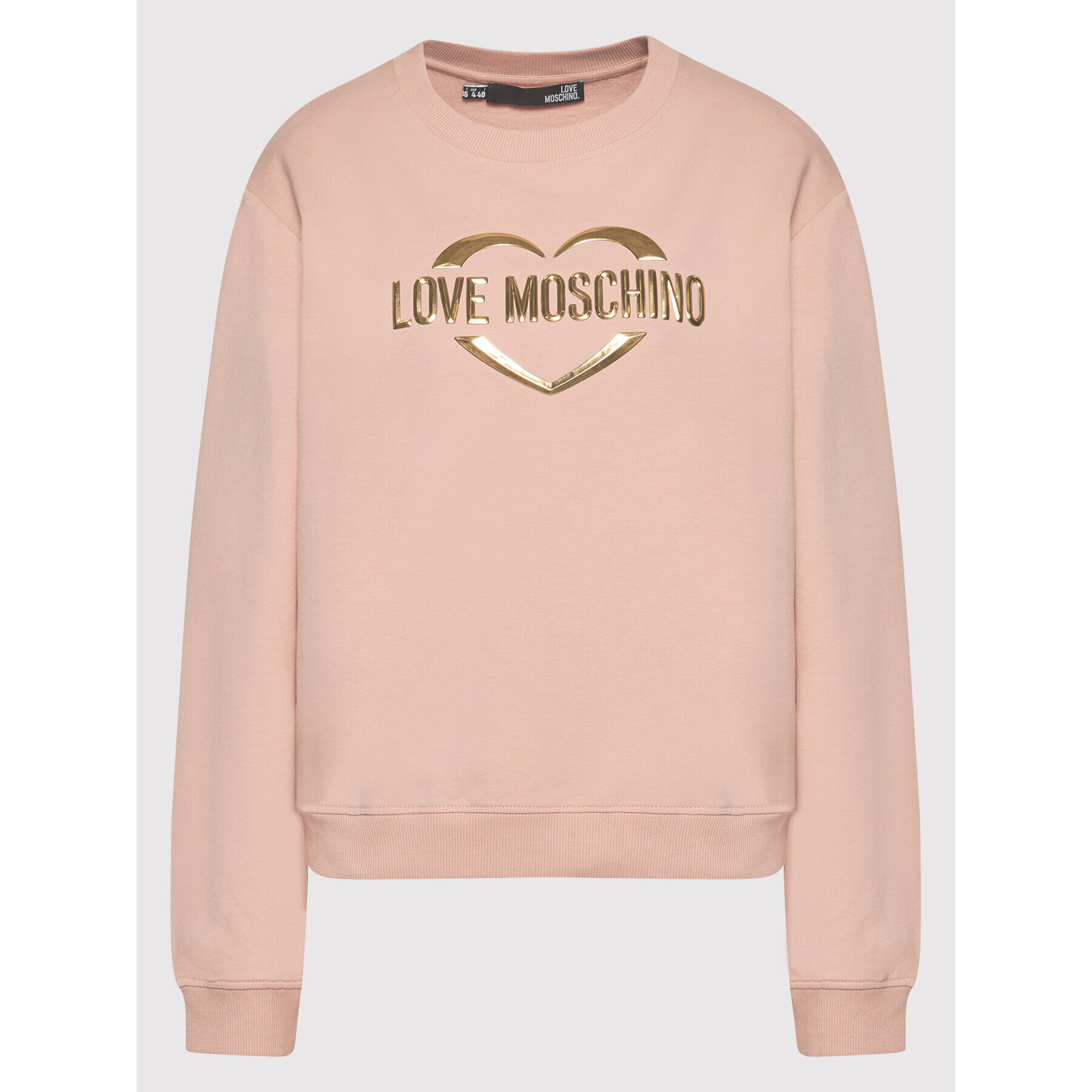 LOVE MOSCHINO Mikina W630646E 2288 Růžová Regular Fit - Pepit.cz