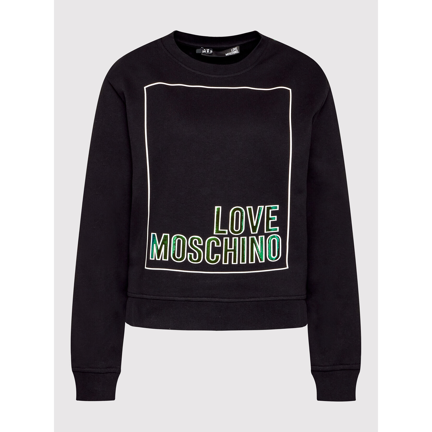 LOVE MOSCHINO Mikina W630648M 4266 Černá Regular Fit - Pepit.cz