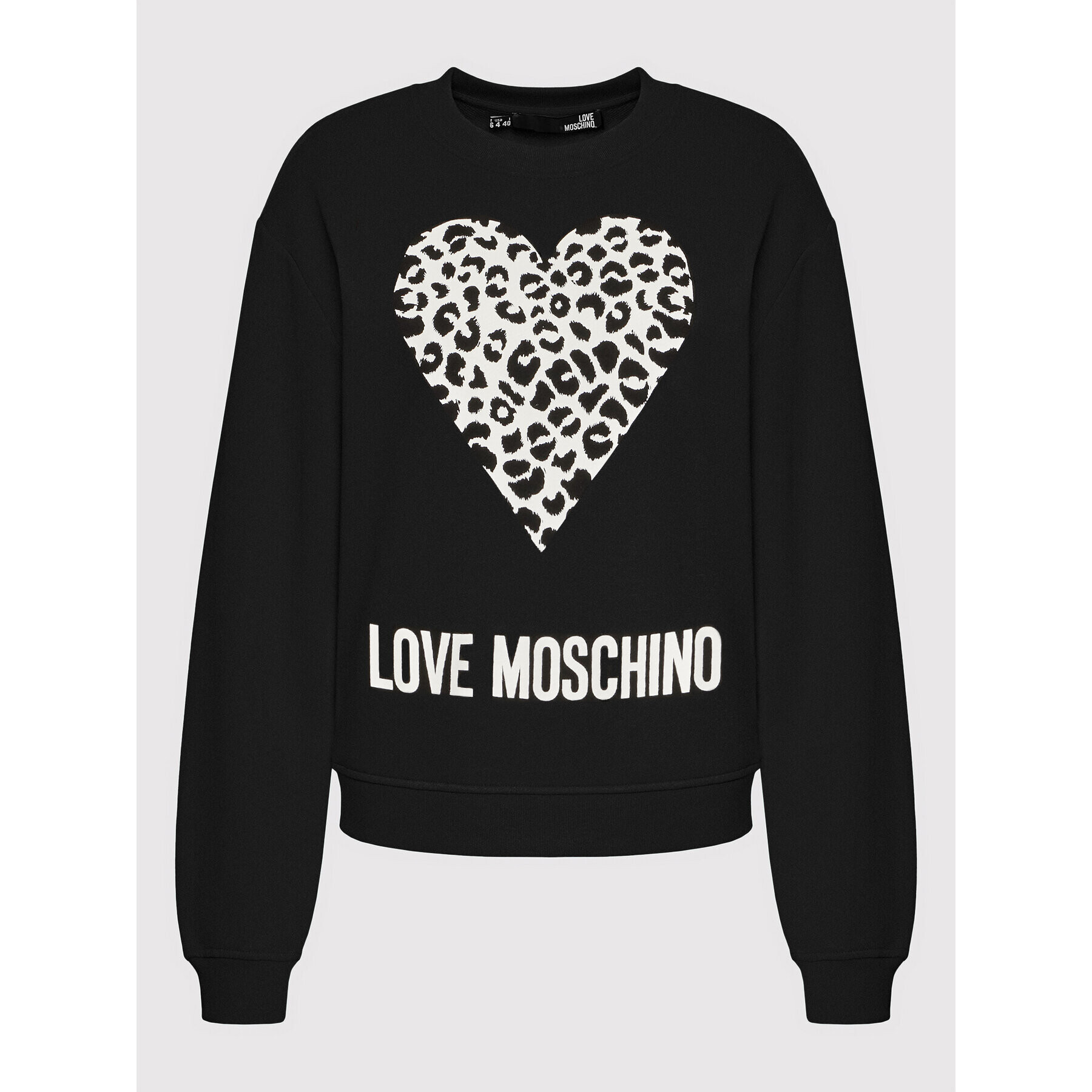 LOVE MOSCHINO Mikina W630654M 4055 Černá Regular Fit - Pepit.cz