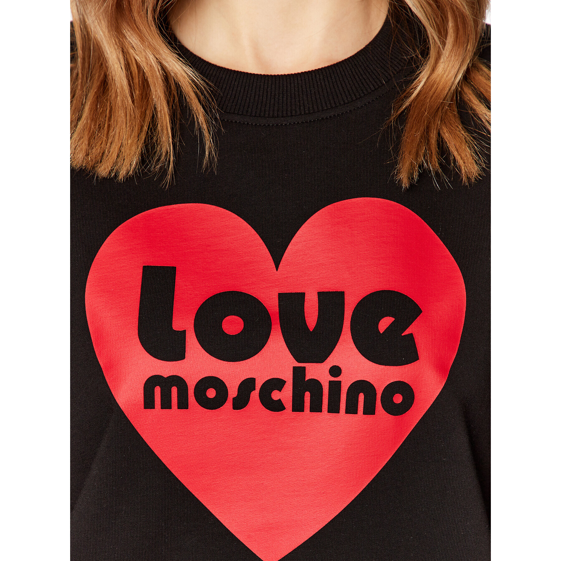 LOVE MOSCHINO Mikina W630657E 2246 Černá Relaxed Fit - Pepit.cz