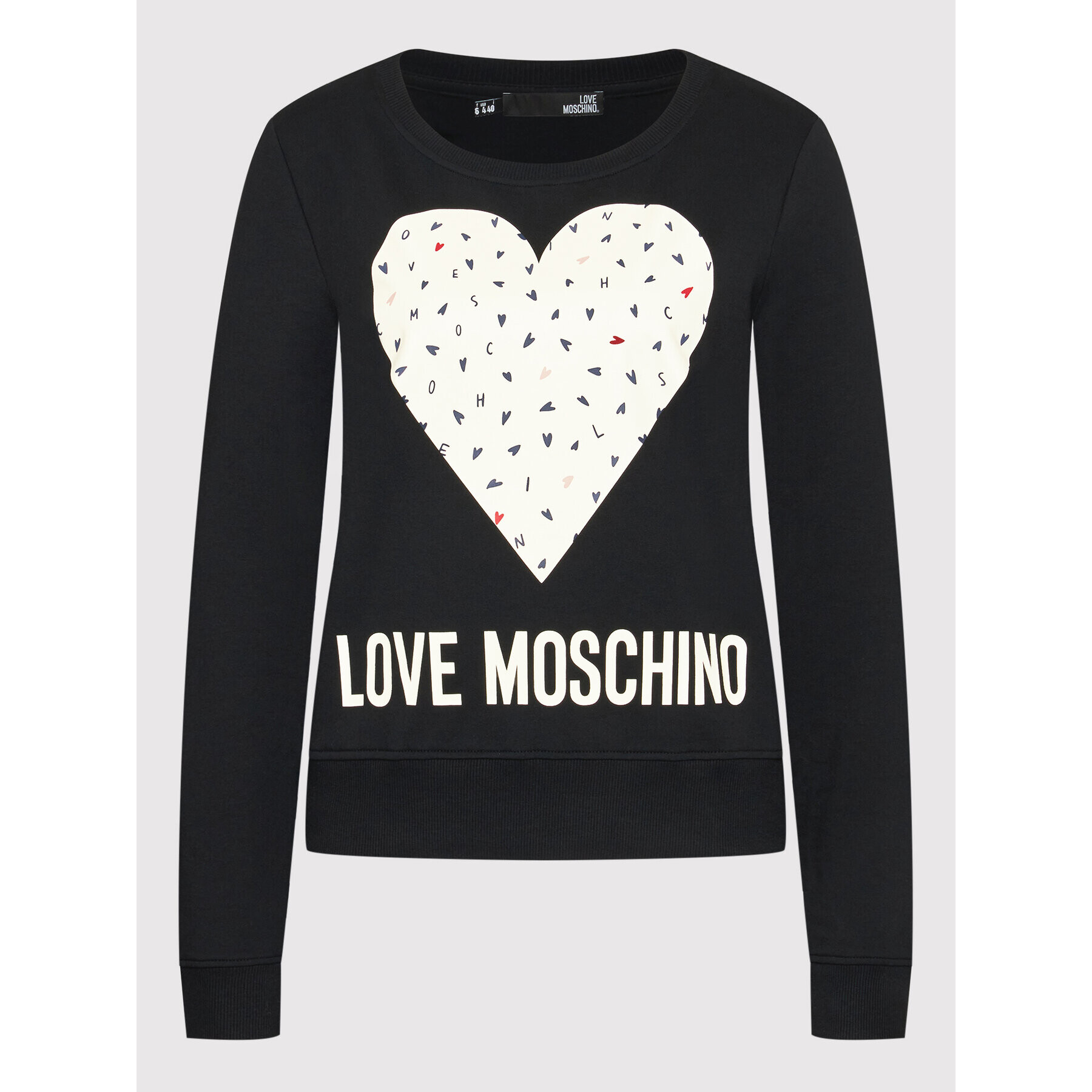 LOVE MOSCHINO Mikina W632208E 2288 Černá Regular Fit - Pepit.cz