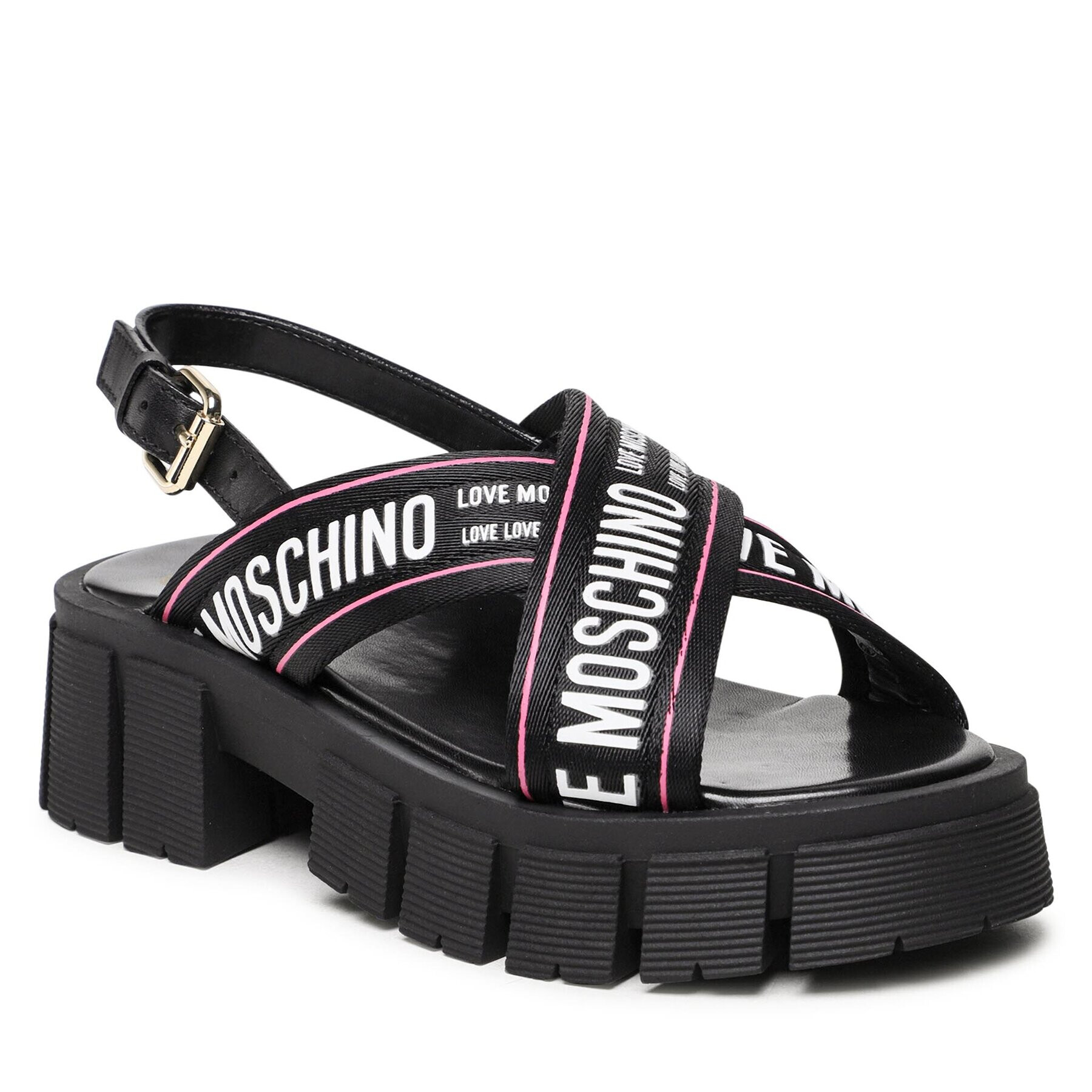 LOVE MOSCHINO Sandály JA16186G0GIX200A Černá - Pepit.cz