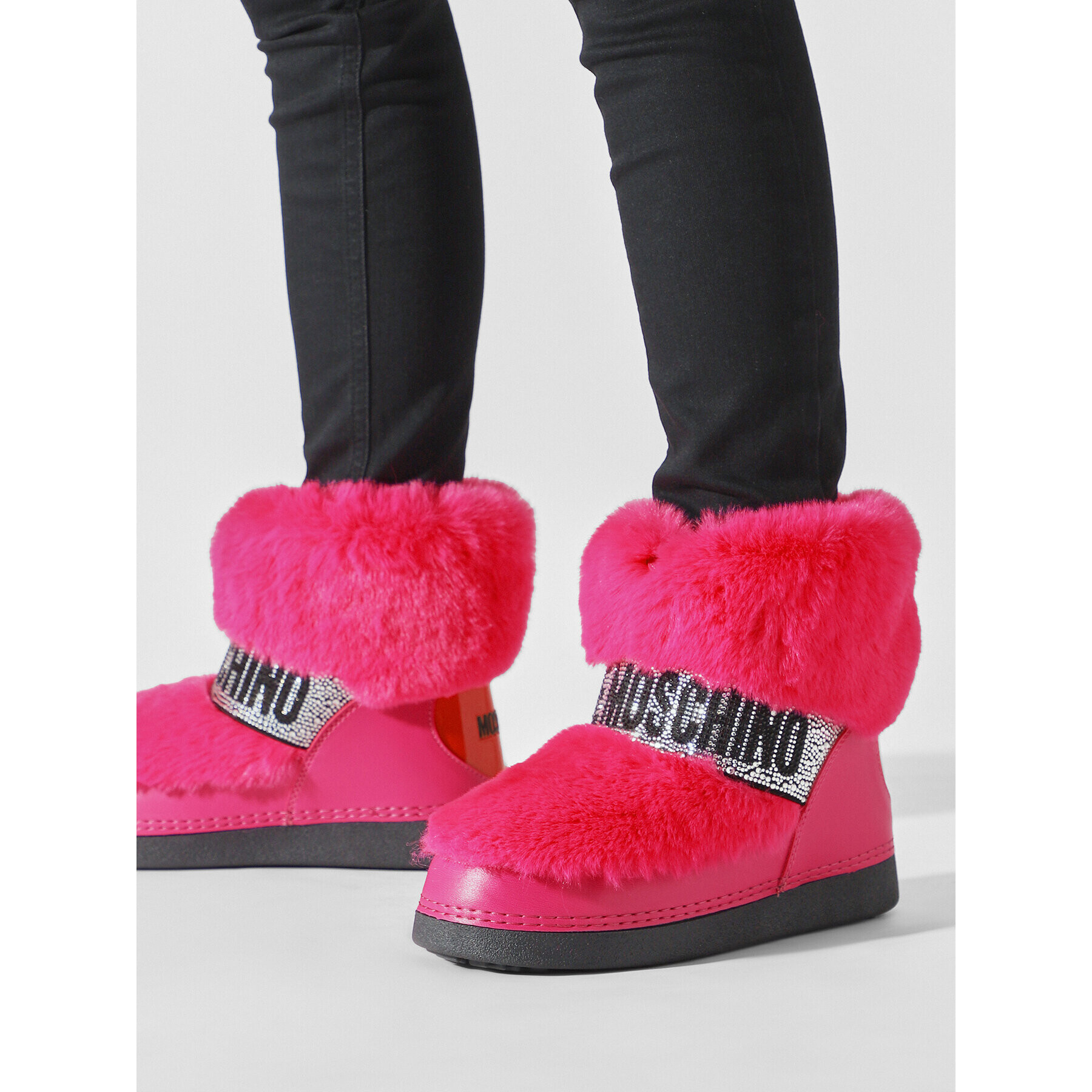 LOVE MOSCHINO Sněhule JA24202G0HJW0604 Růžová - Pepit.cz