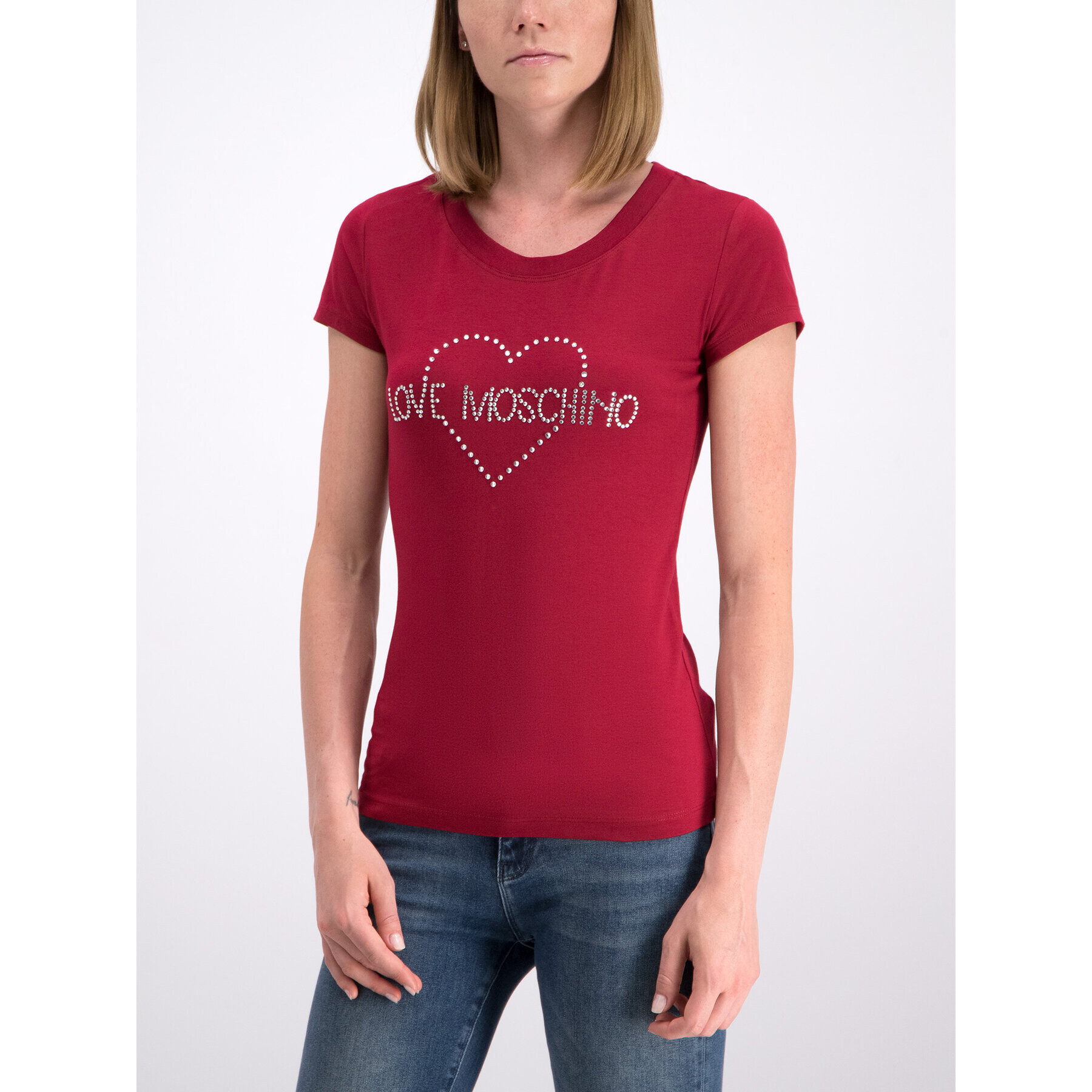 LOVE MOSCHINO T-Shirt W4B194TE 2065 Regular Fit - Pepit.cz