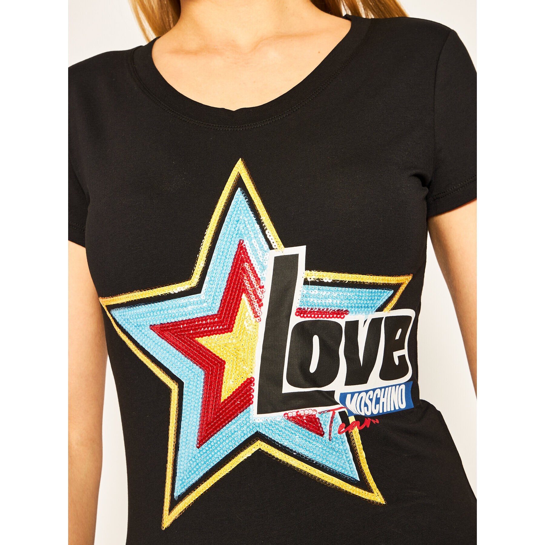 LOVE MOSCHINO T-Shirt W4B195CE1698 Regular Fit - Pepit.cz