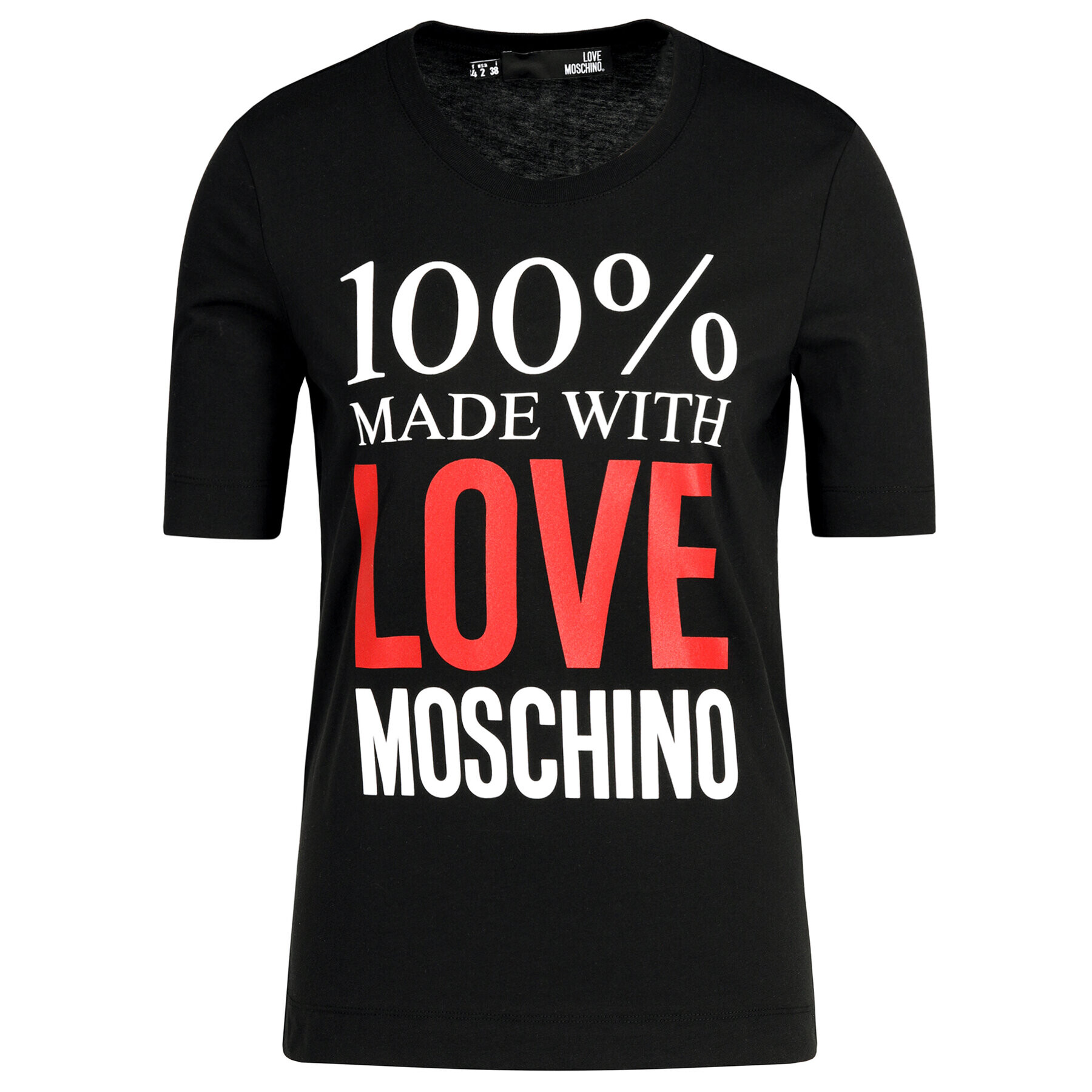 LOVE MOSCHINO T-Shirt W4F151IM3517 Černá Regular Fit - Pepit.cz