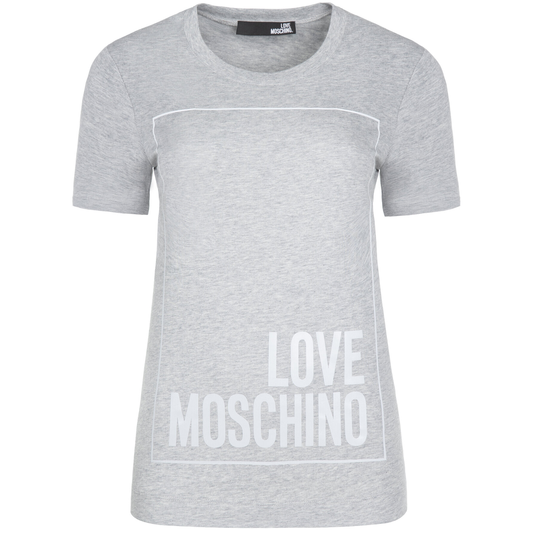 LOVE MOSCHINO T-Shirt W4F151LM 3517 Šedá Regular Fit - Pepit.cz