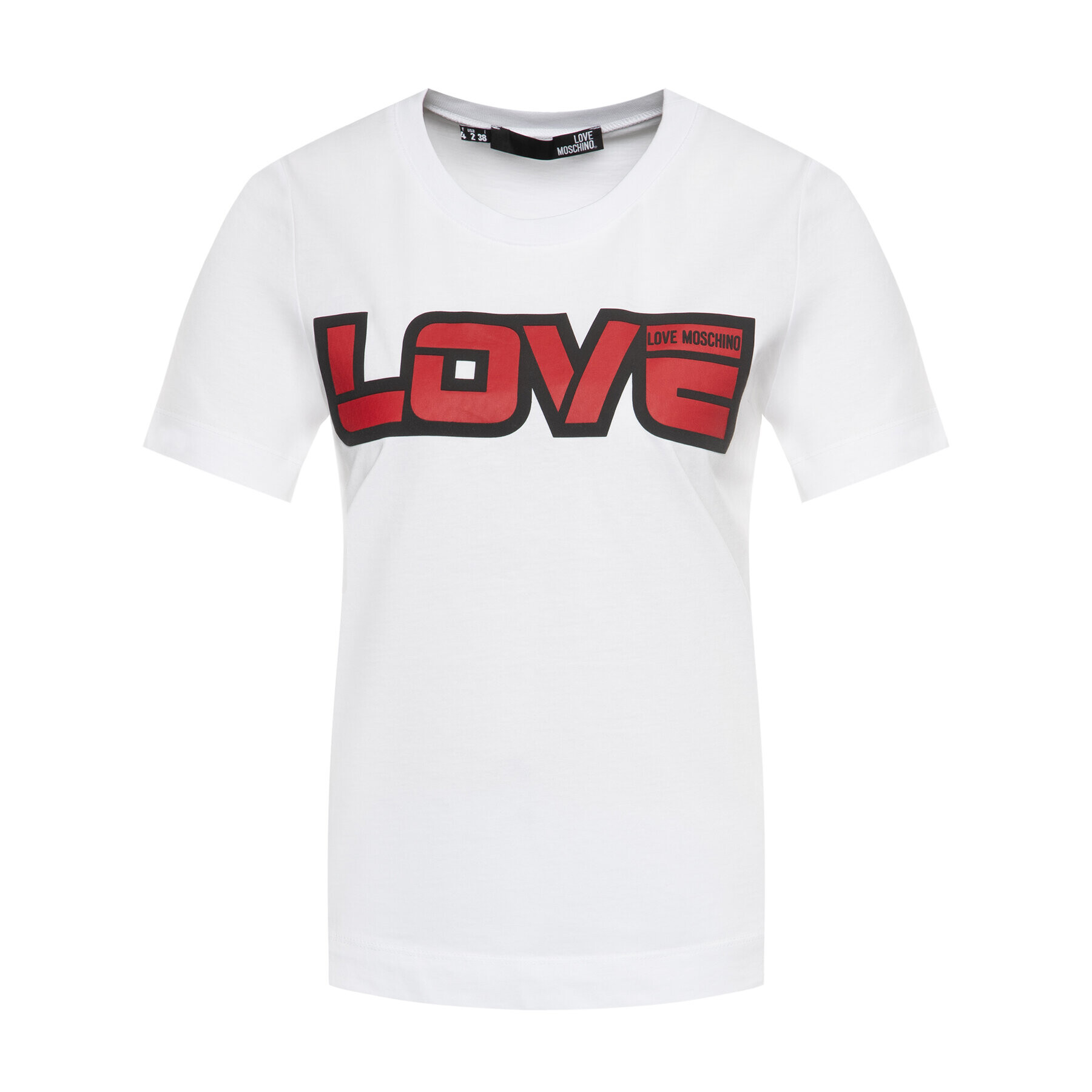 LOVE MOSCHINO T-Shirt W4F152AM 3876 Bílá Regular Fit - Pepit.cz