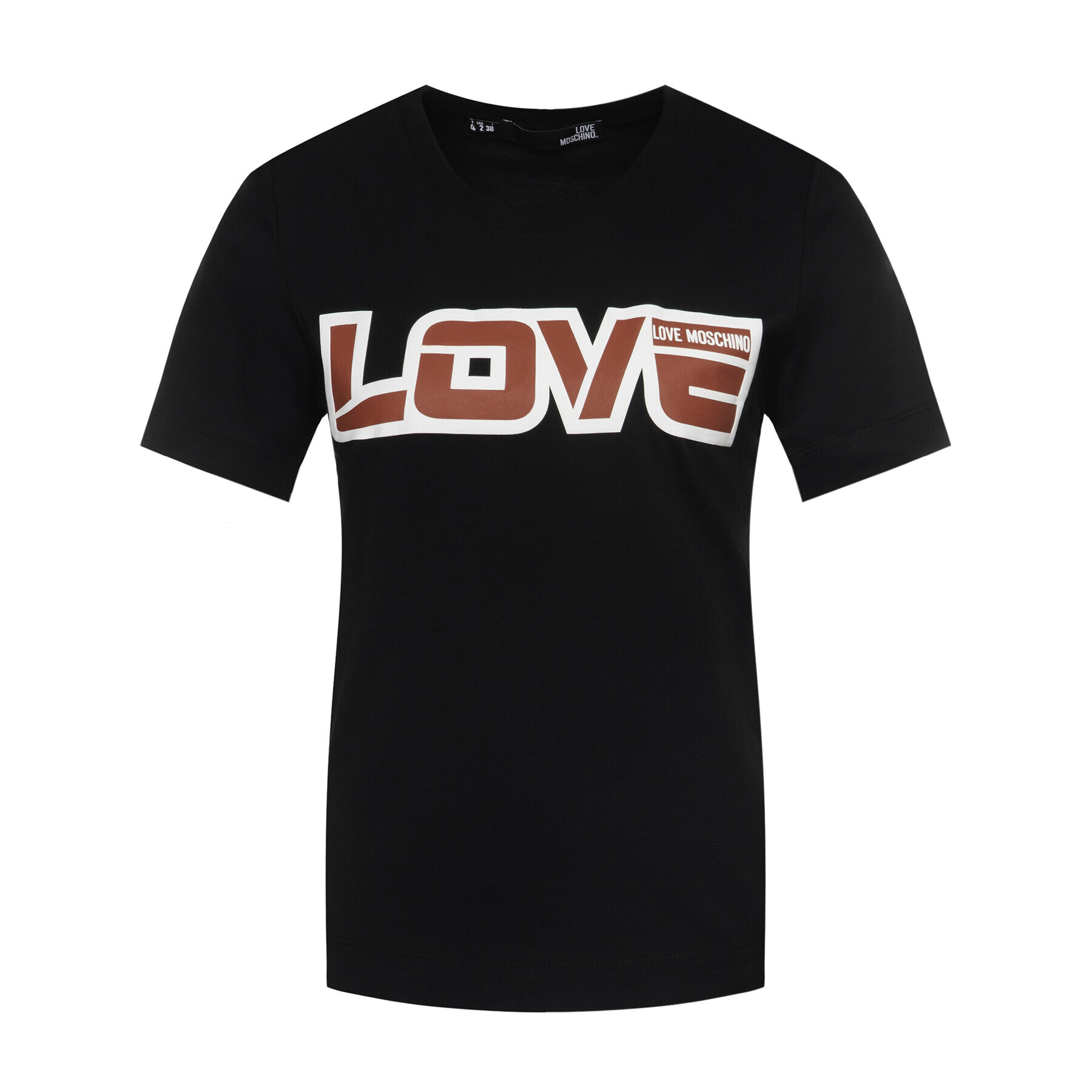 LOVE MOSCHINO T-Shirt W4F152AM 3876 Černá Regular Fit - Pepit.cz