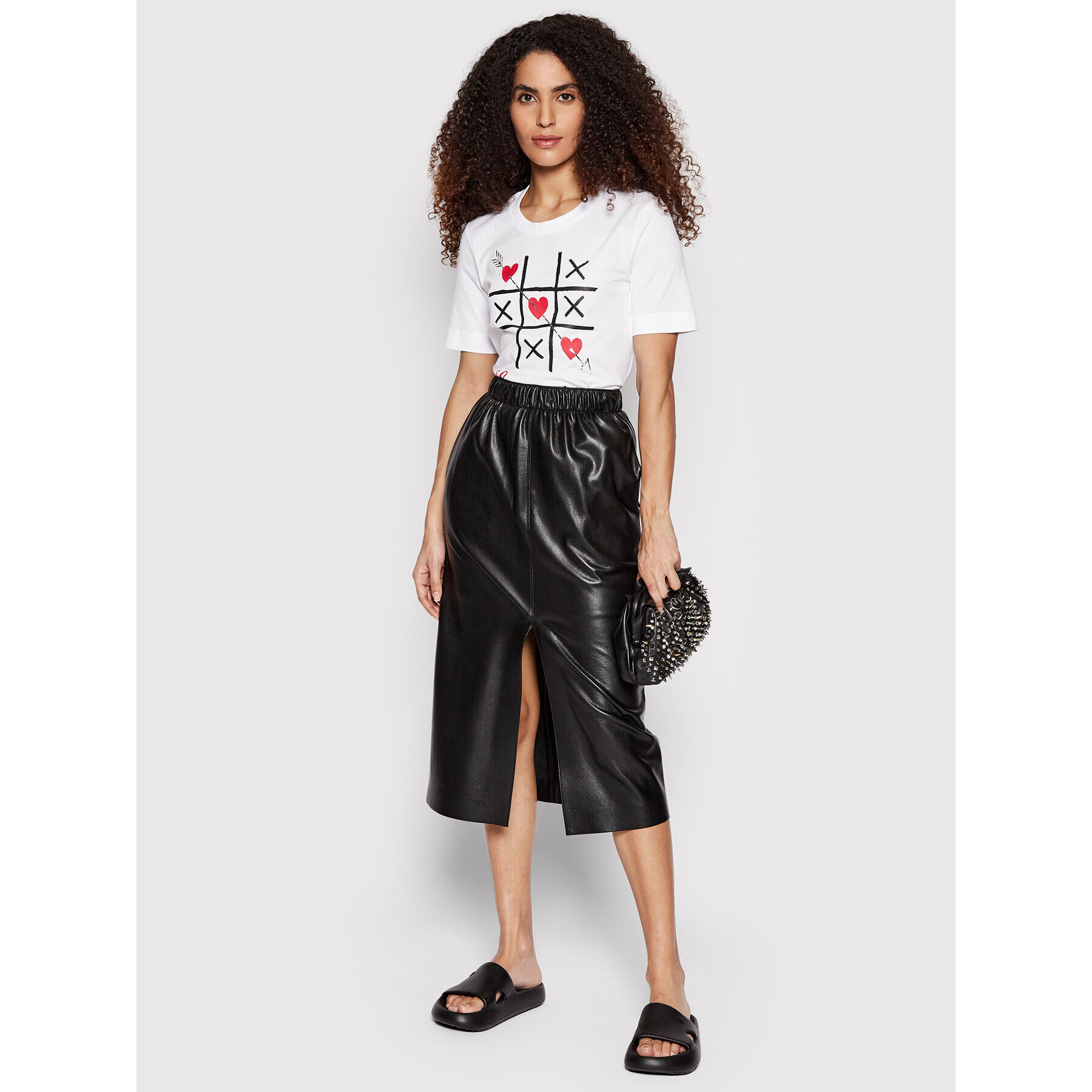 LOVE MOSCHINO T-Shirt W4F153JM 3876 Bílá Regular Fit - Pepit.cz