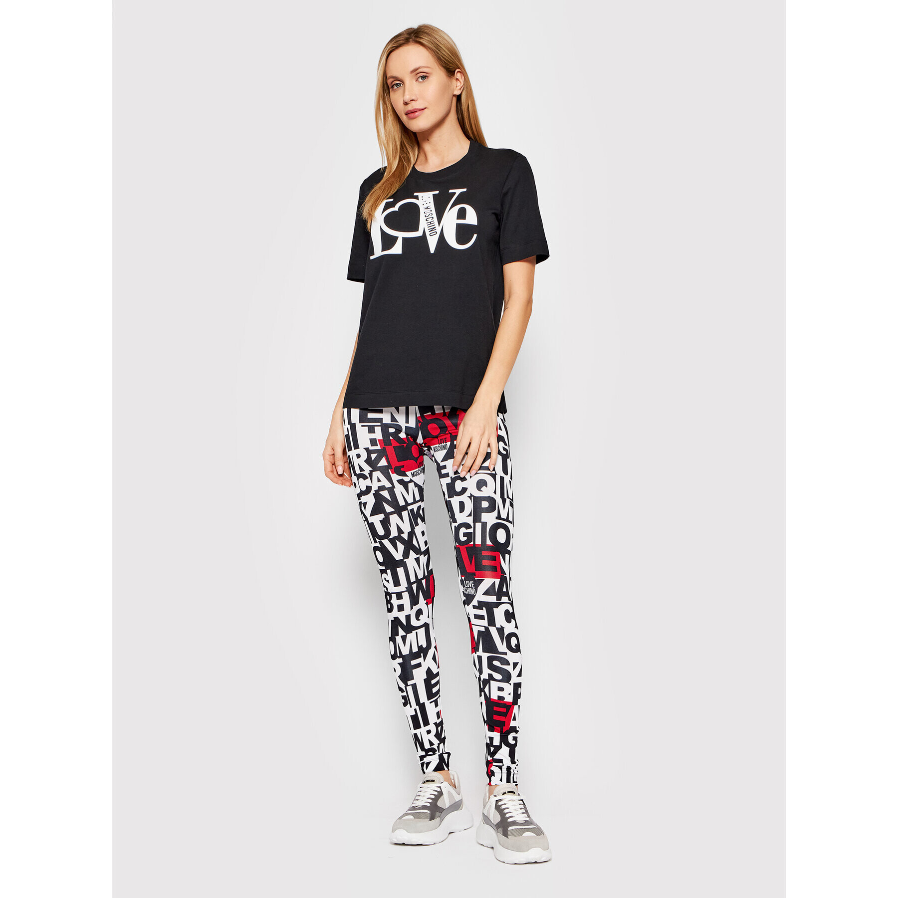 LOVE MOSCHINO T-Shirt W4F153MM 3876 Černá Regular Fit - Pepit.cz