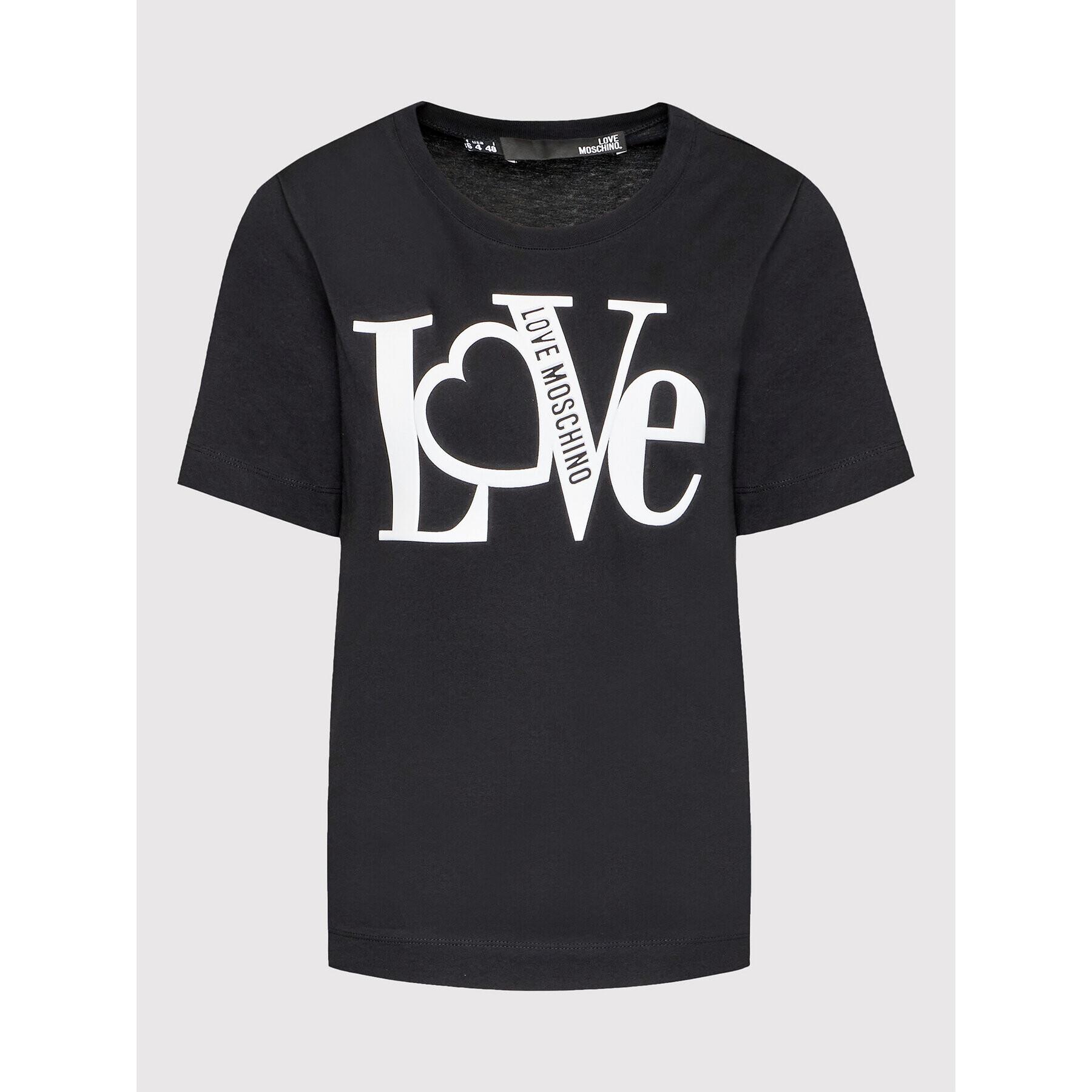 LOVE MOSCHINO T-Shirt W4F153MM 3876 Černá Regular Fit - Pepit.cz