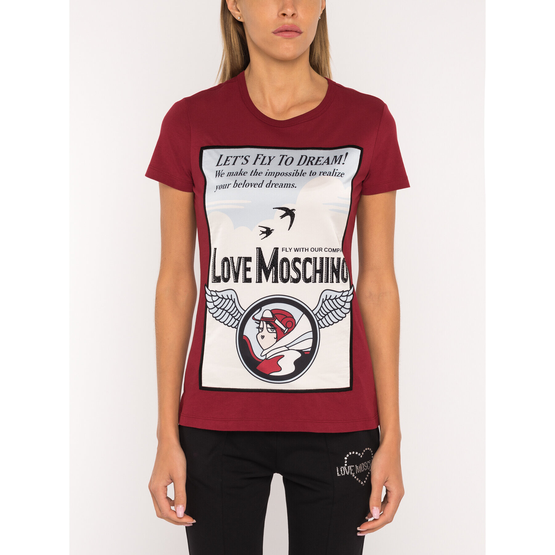 LOVE MOSCHINO T-Shirt W4F7351M 3517 Regular Fit - Pepit.cz