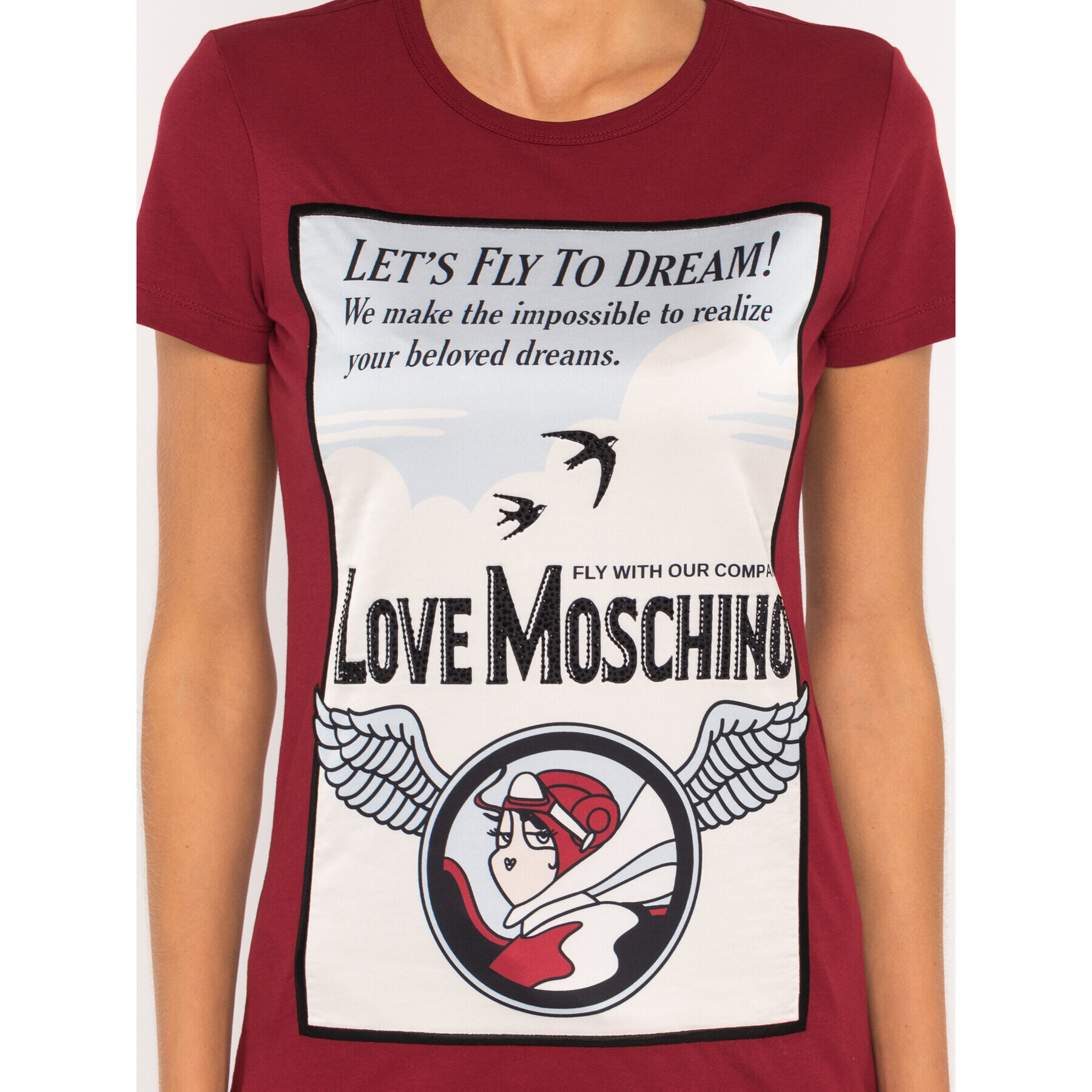 LOVE MOSCHINO T-Shirt W4F7351M 3517 Regular Fit - Pepit.cz