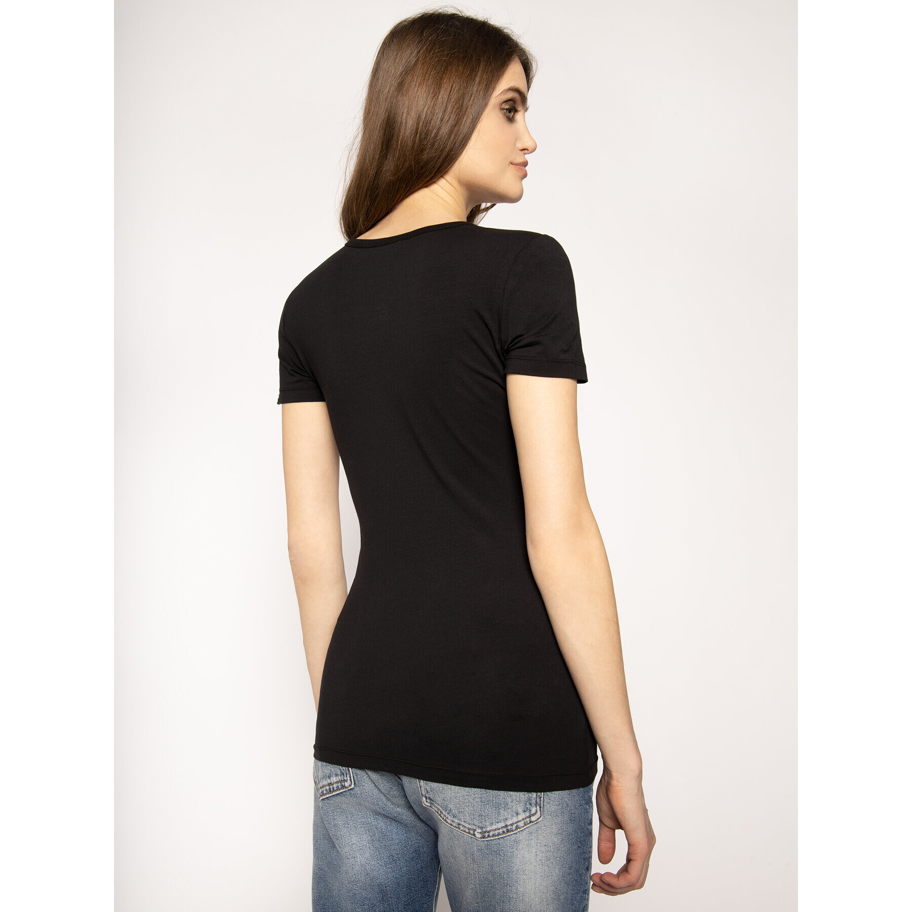 LOVE MOSCHINO T-Shirt W4F7356E 1698 Černá Regular Fit - Pepit.cz