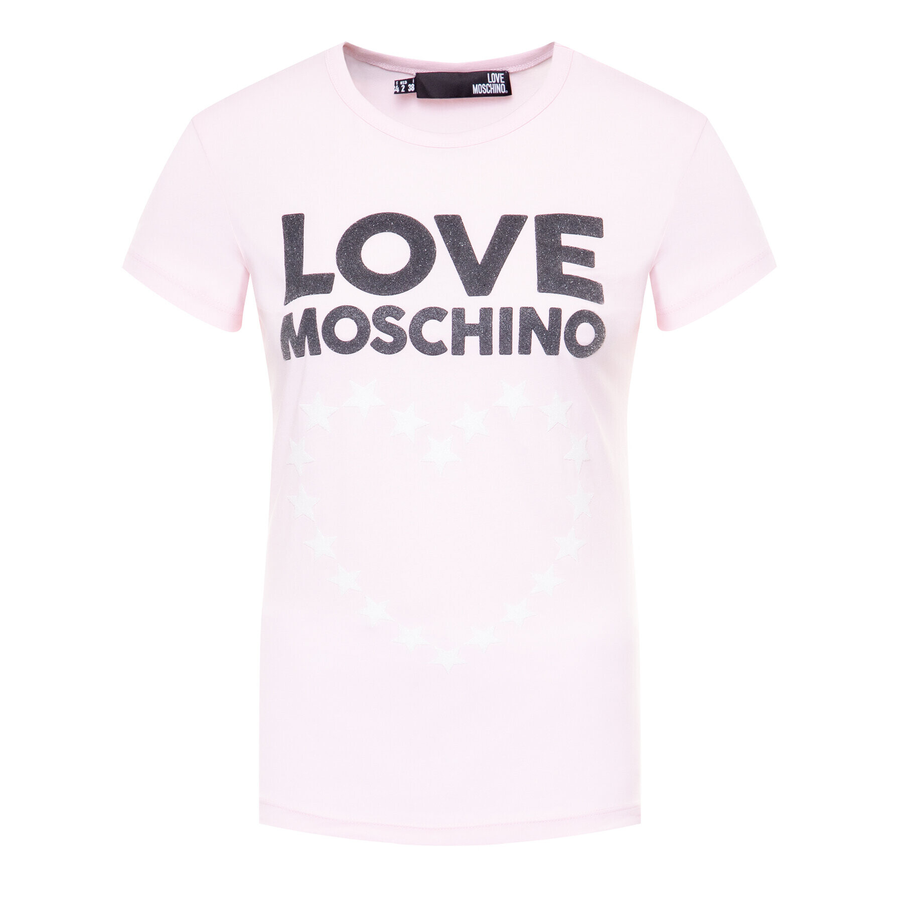 LOVE MOSCHINO T-Shirt W4F7356E 1698 Růžová Regular Fit - Pepit.cz