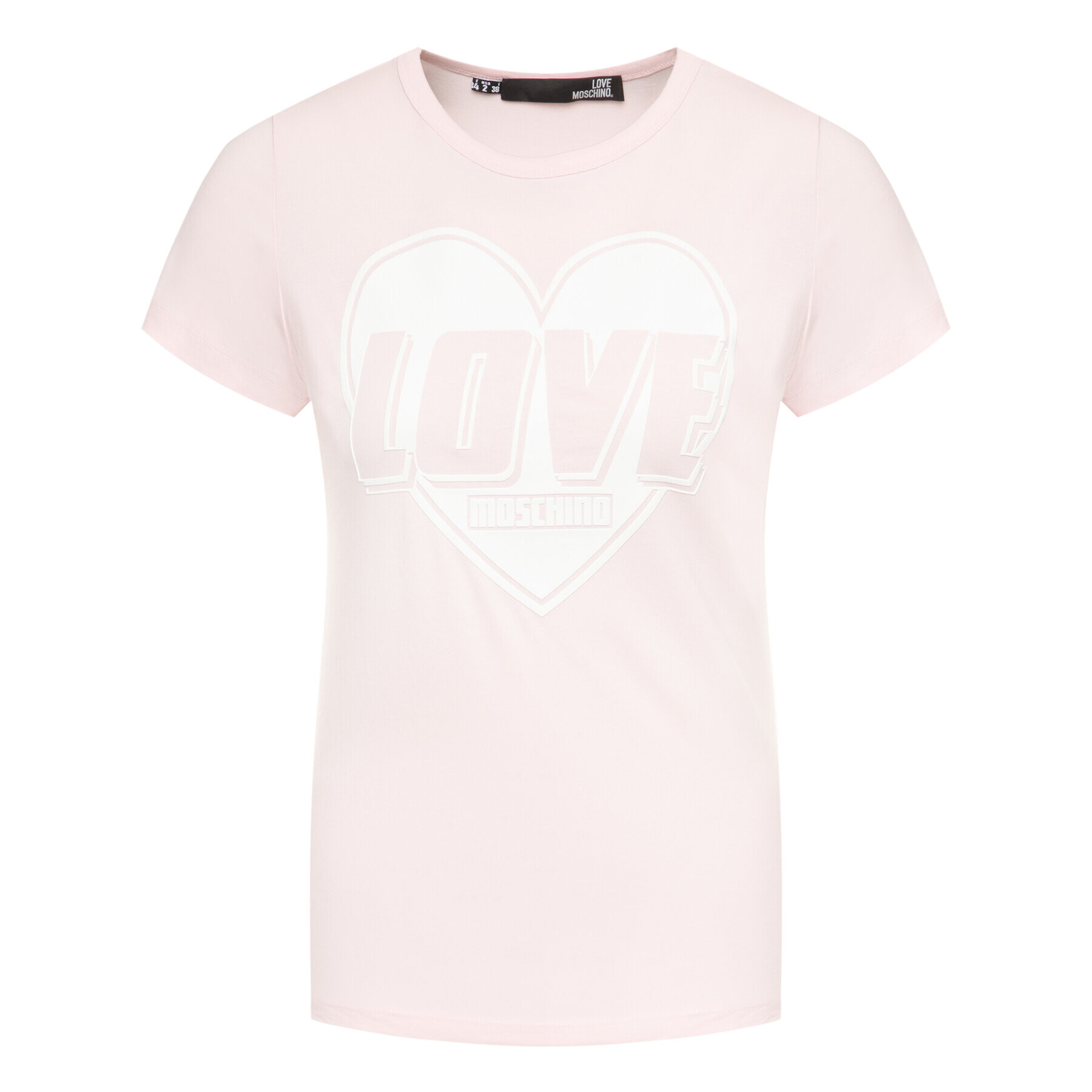 LOVE MOSCHINO T-Shirt W4F7357E 1698 Růžová Regular Fit - Pepit.cz