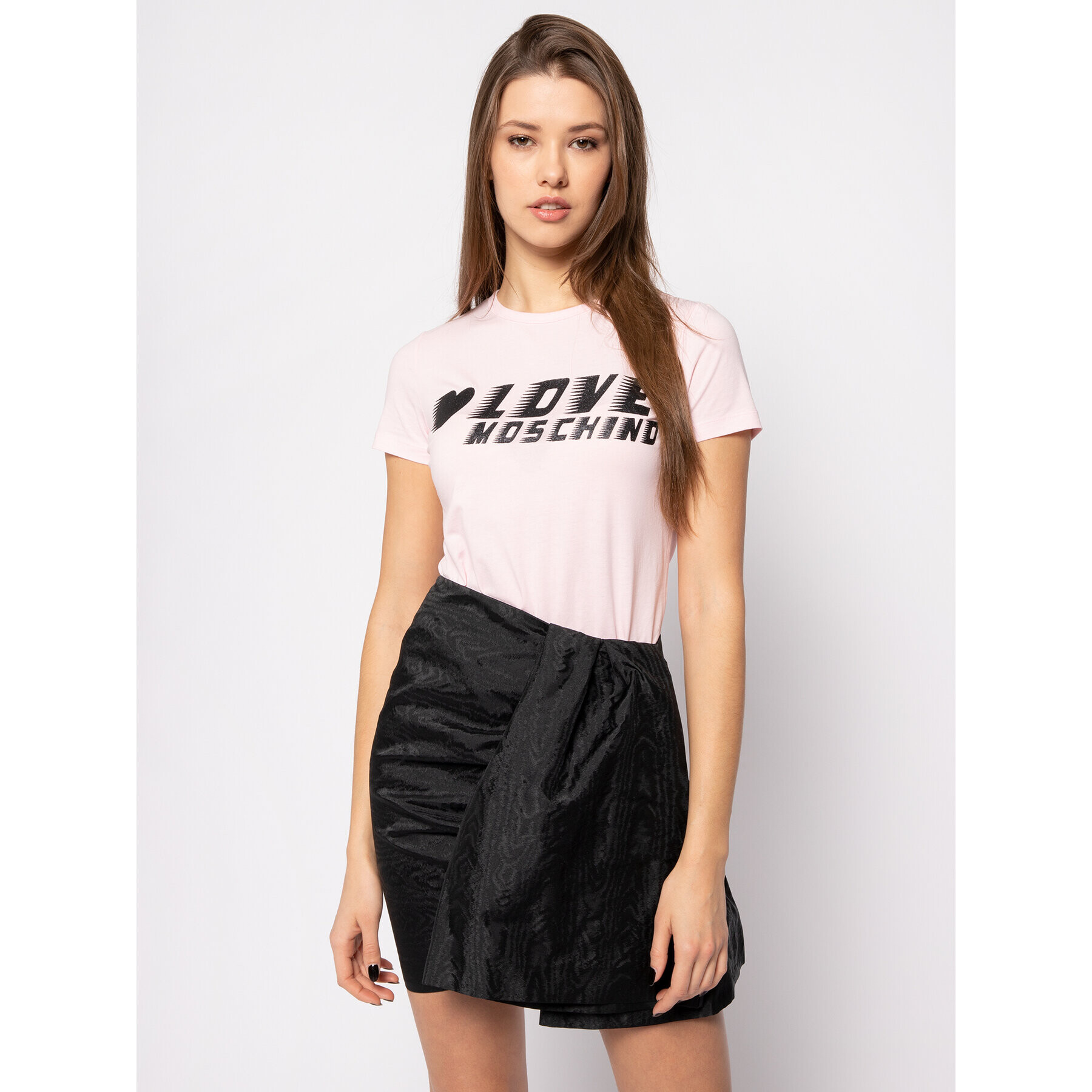 LOVE MOSCHINO T-Shirt W4F7358E 1698 Růžová Regular Fit - Pepit.cz