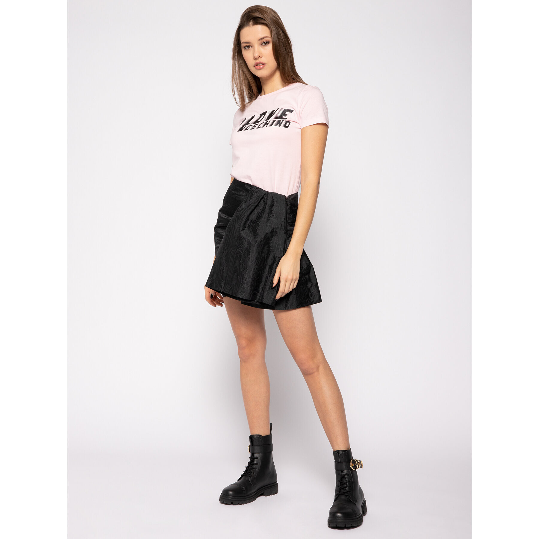 LOVE MOSCHINO T-Shirt W4F7358E 1698 Růžová Regular Fit - Pepit.cz