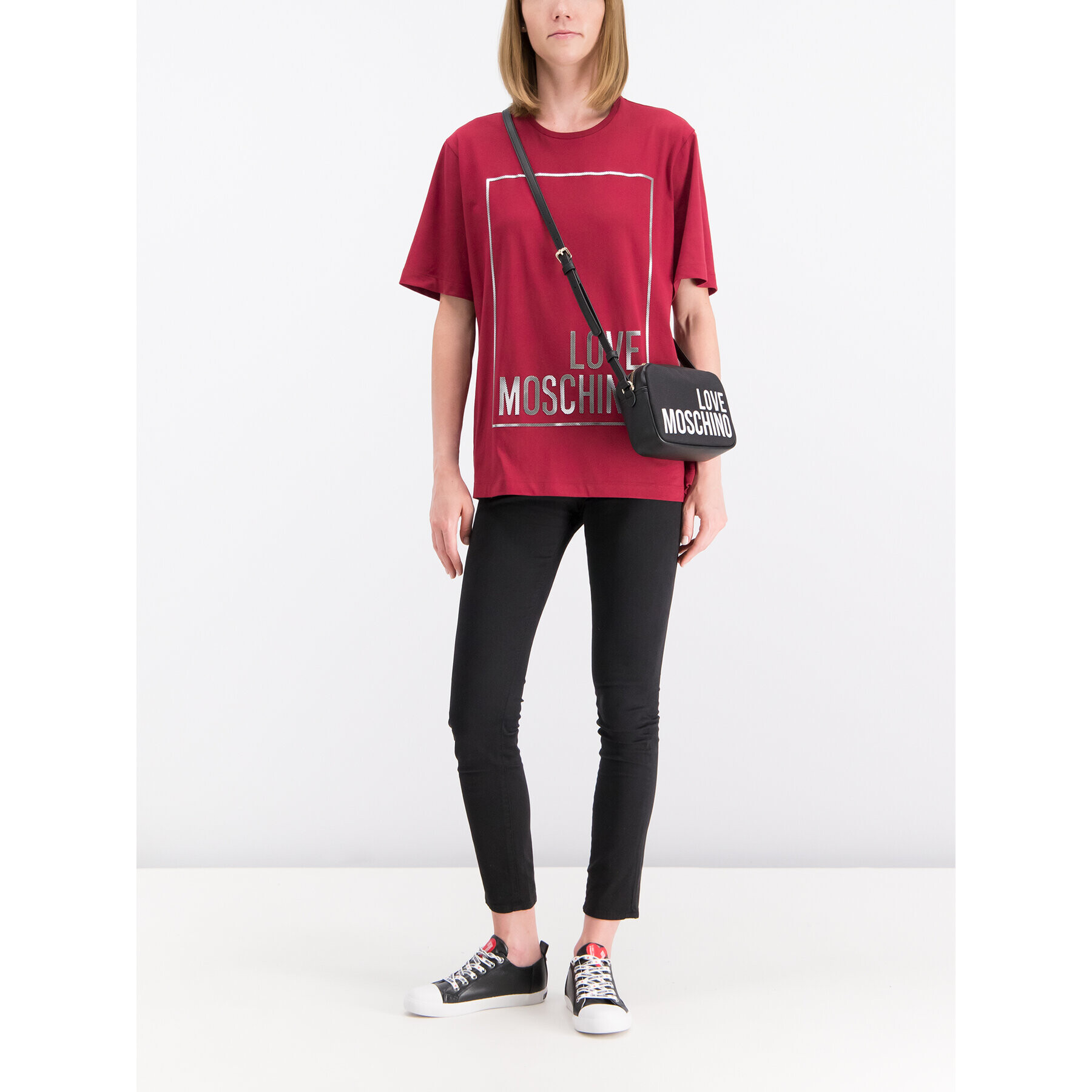 LOVE MOSCHINO T-Shirt W4F8722M 3517 Oversize - Pepit.cz