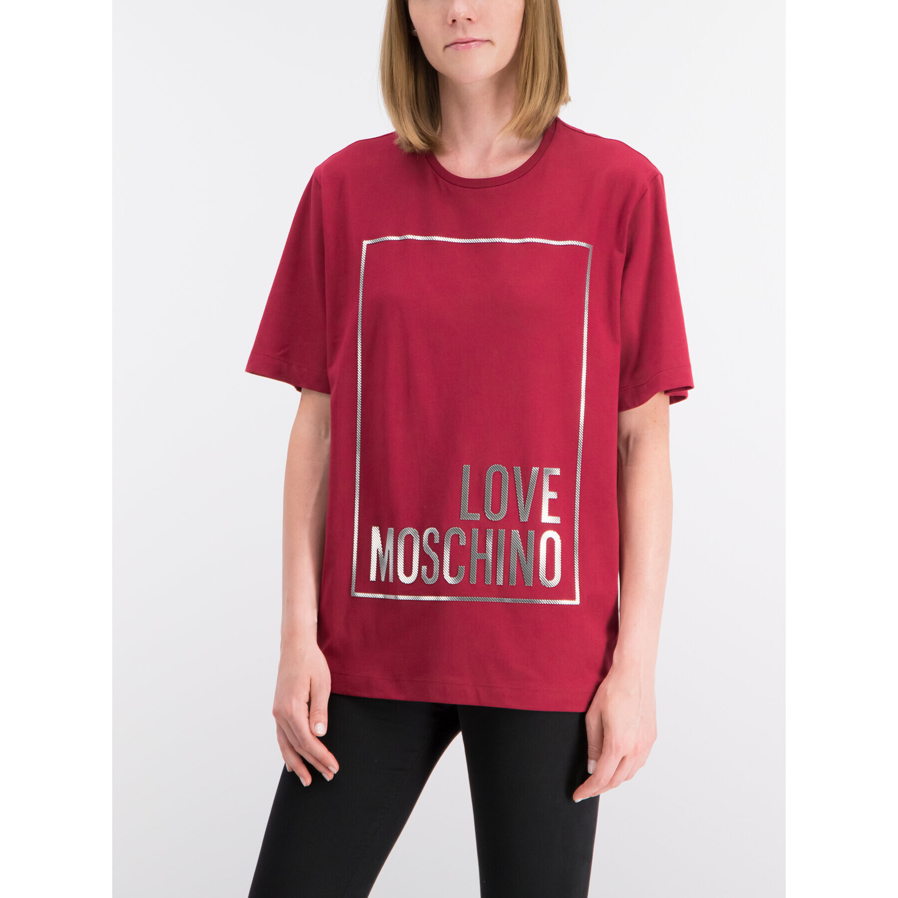 LOVE MOSCHINO T-Shirt W4F8722M 3517 Oversize - Pepit.cz