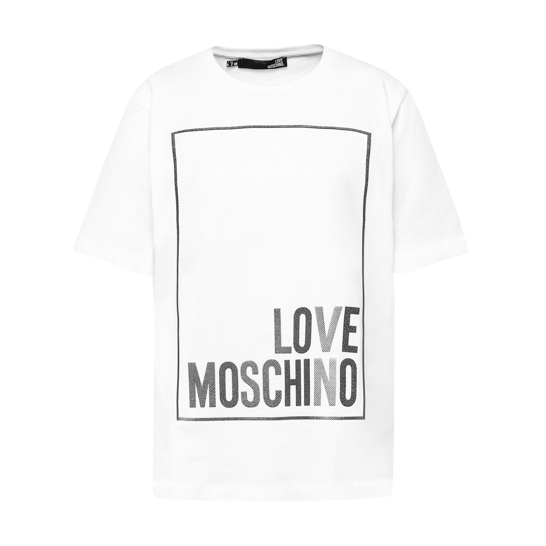 LOVE MOSCHINO T-Shirt W4F8731M 3876 Bílá Regular Fit - Pepit.cz