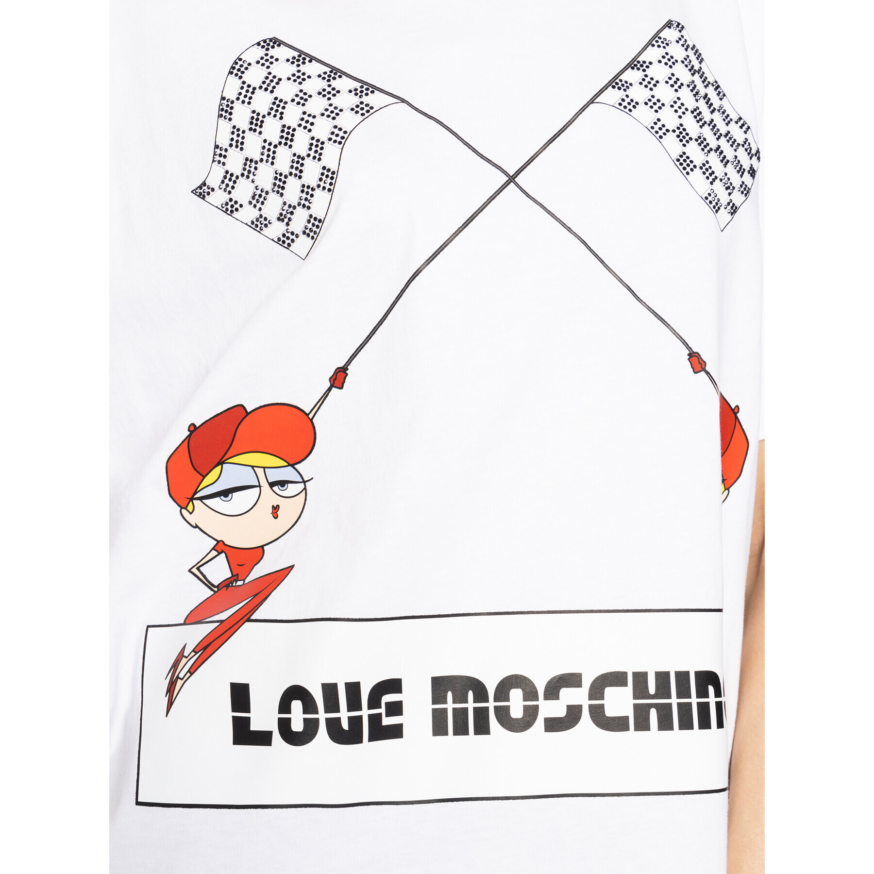 LOVE MOSCHINO T-Shirt W4F8732M 3876 Bílá Regular Fit - Pepit.cz