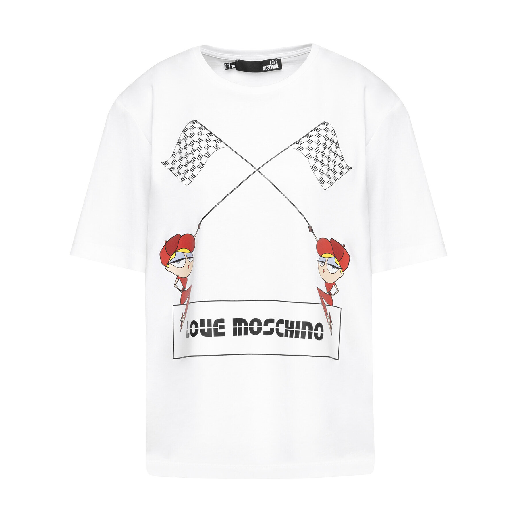 LOVE MOSCHINO T-Shirt W4F8732M 3876 Bílá Regular Fit - Pepit.cz