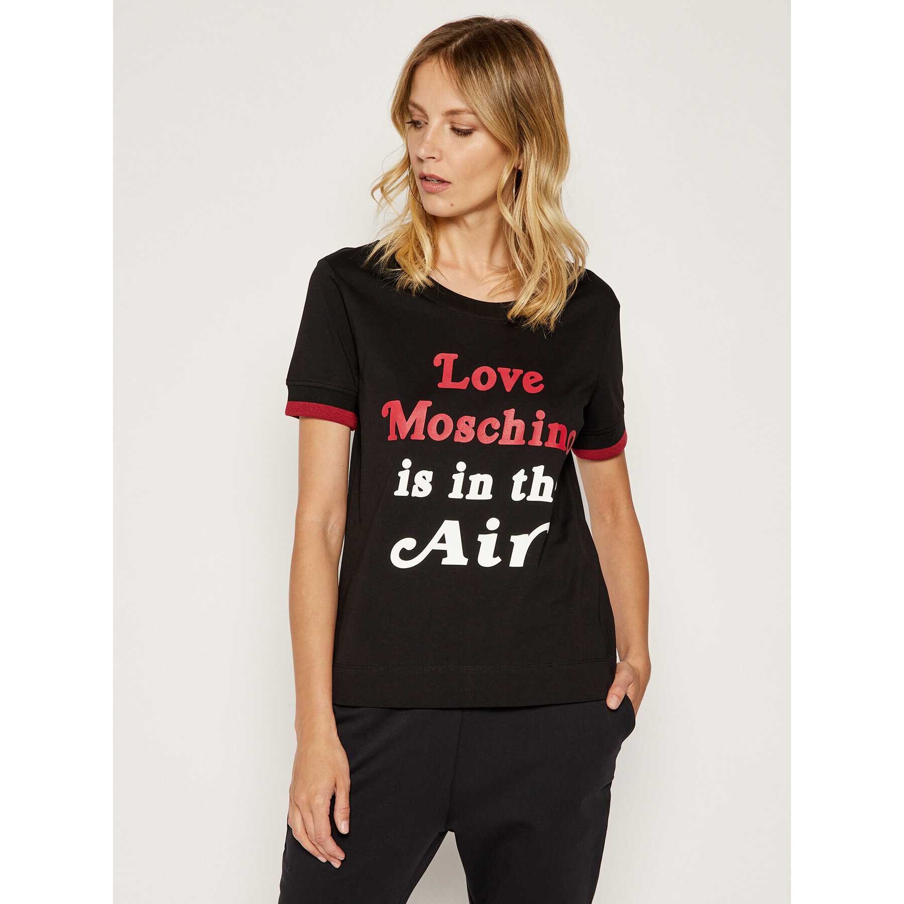 LOVE MOSCHINO T-Shirt W4G8601M 3517 Regular Fit - Pepit.cz