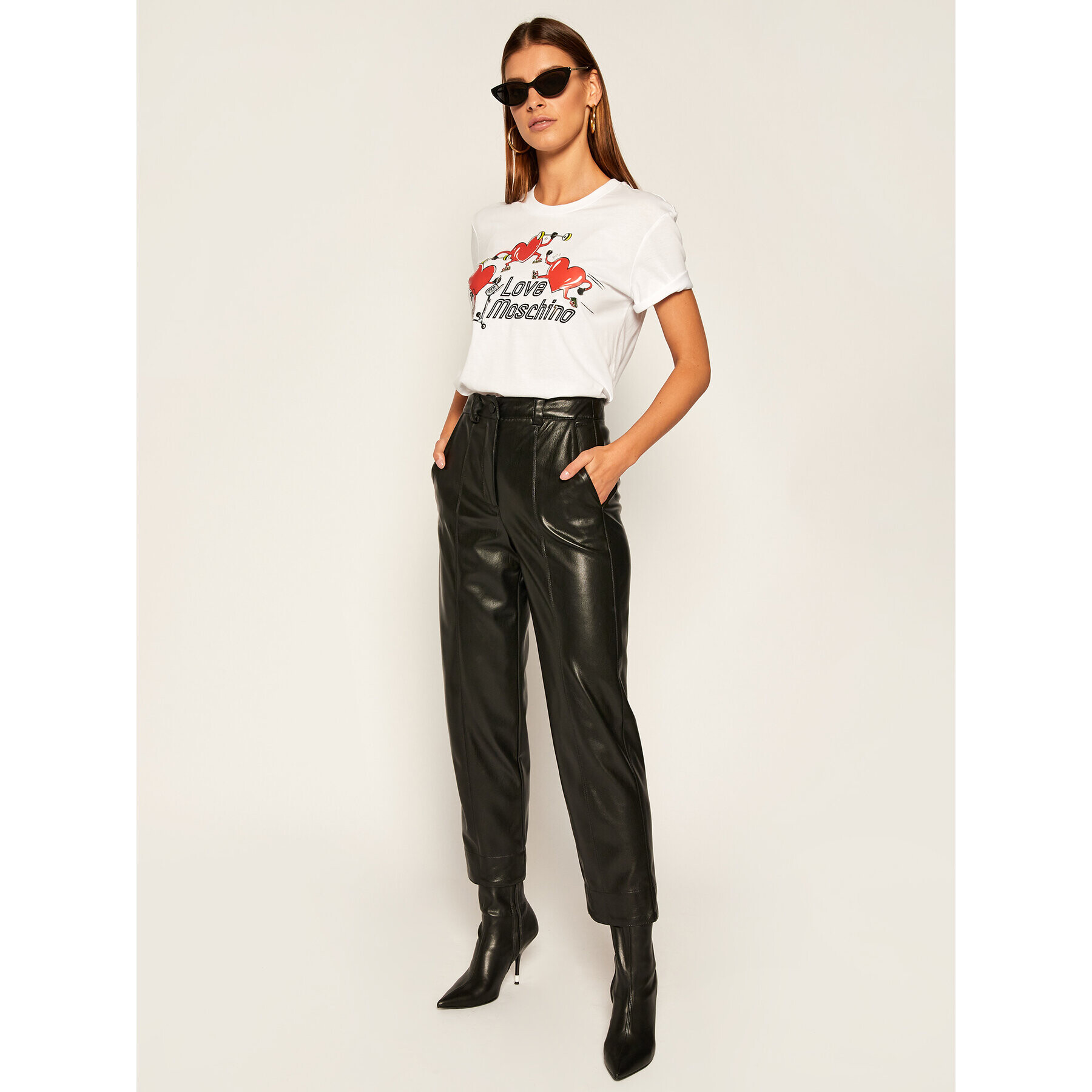 LOVE MOSCHINO T-Shirt W4H0602M 3876 Bílá Regular Fit - Pepit.cz