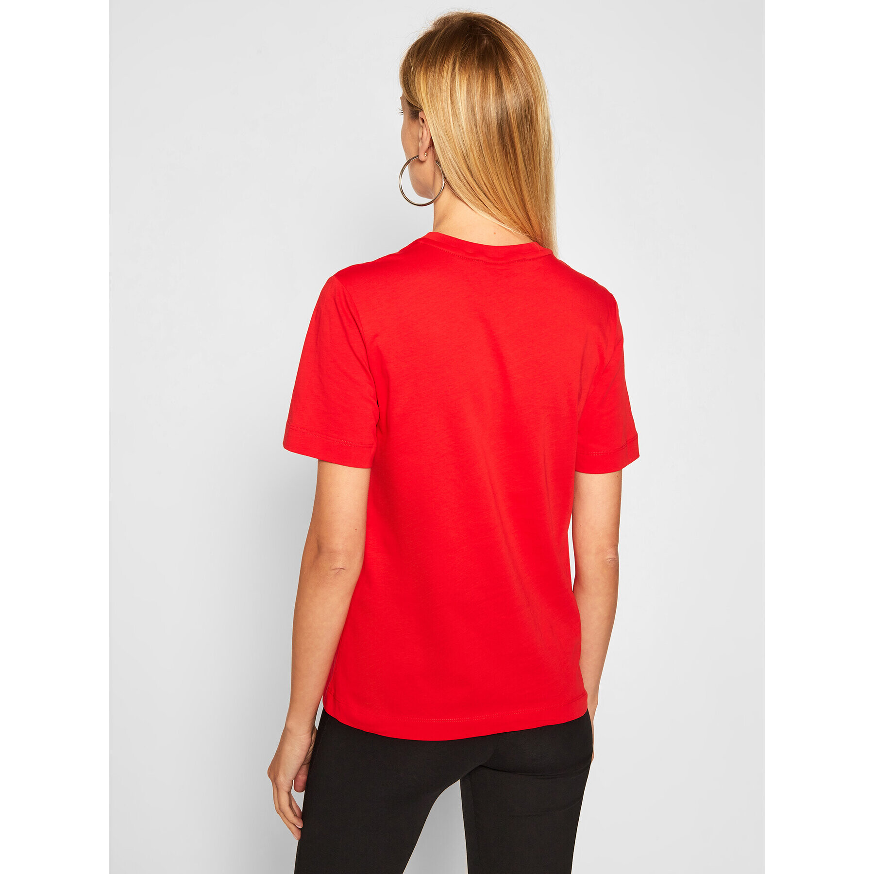 LOVE MOSCHINO T-Shirt W4H0604M 3876 Červená Regular Fit - Pepit.cz