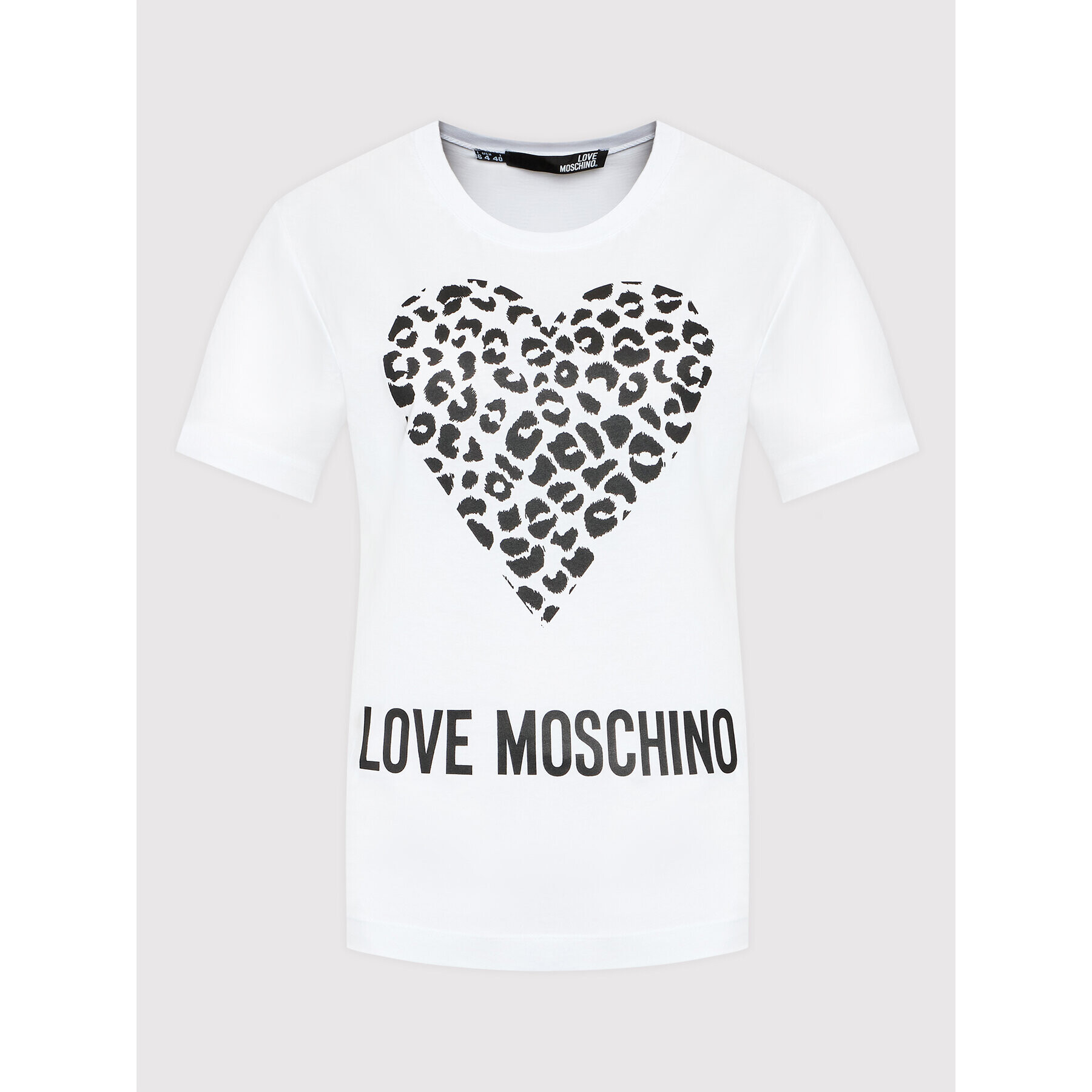 LOVE MOSCHINO T-Shirt W4H0627M 3876 Bílá Regular Fit - Pepit.cz