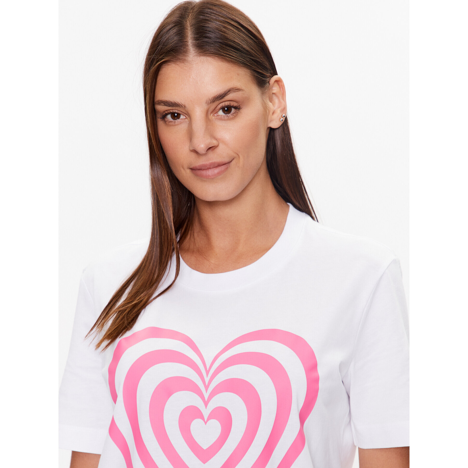 LOVE MOSCHINO T-Shirt W4H0637M 3876 Bílá Regular Fit - Pepit.cz