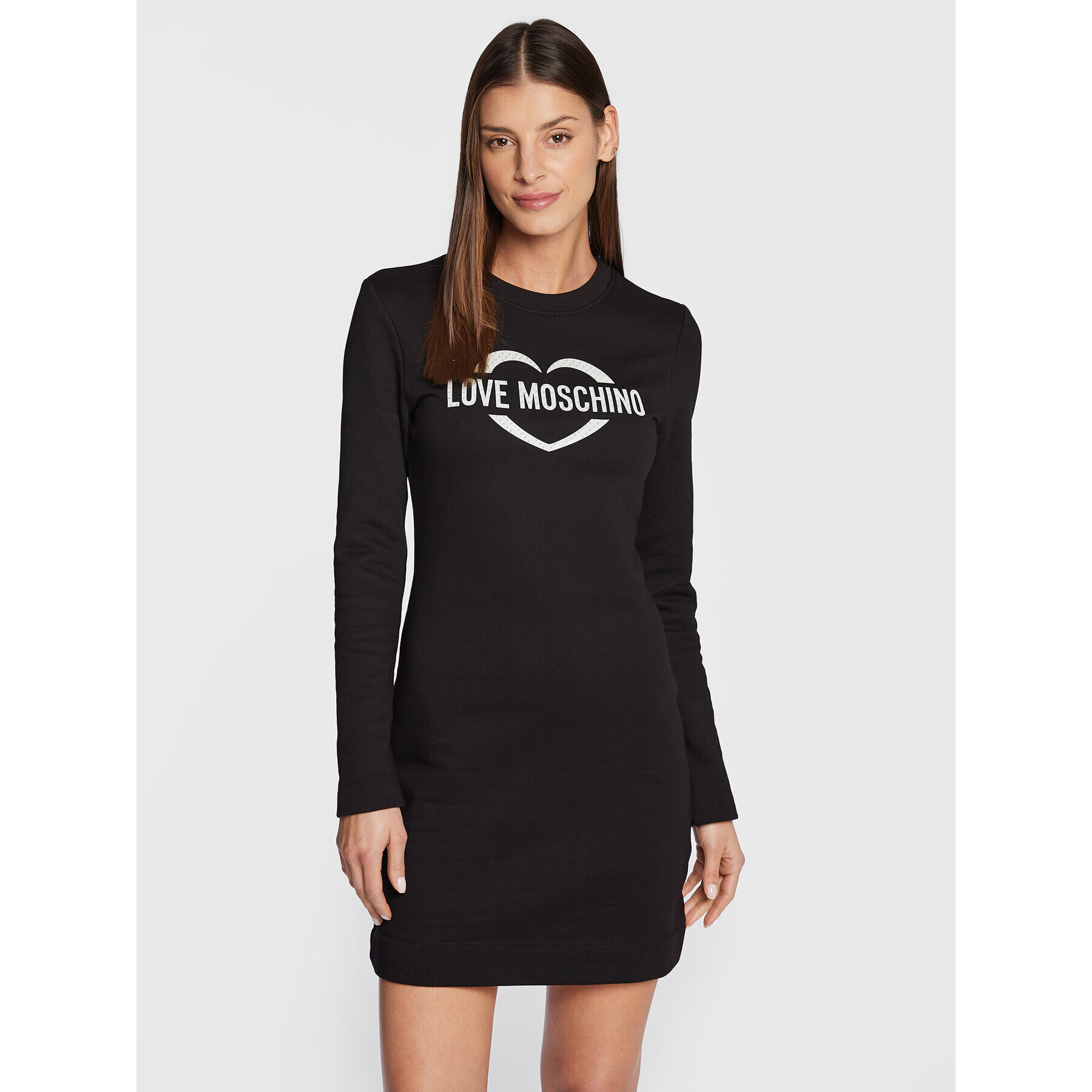 LOVE MOSCHINO Úpletové šaty W5C0003M 4055 Černá Regular Fit - Pepit.cz