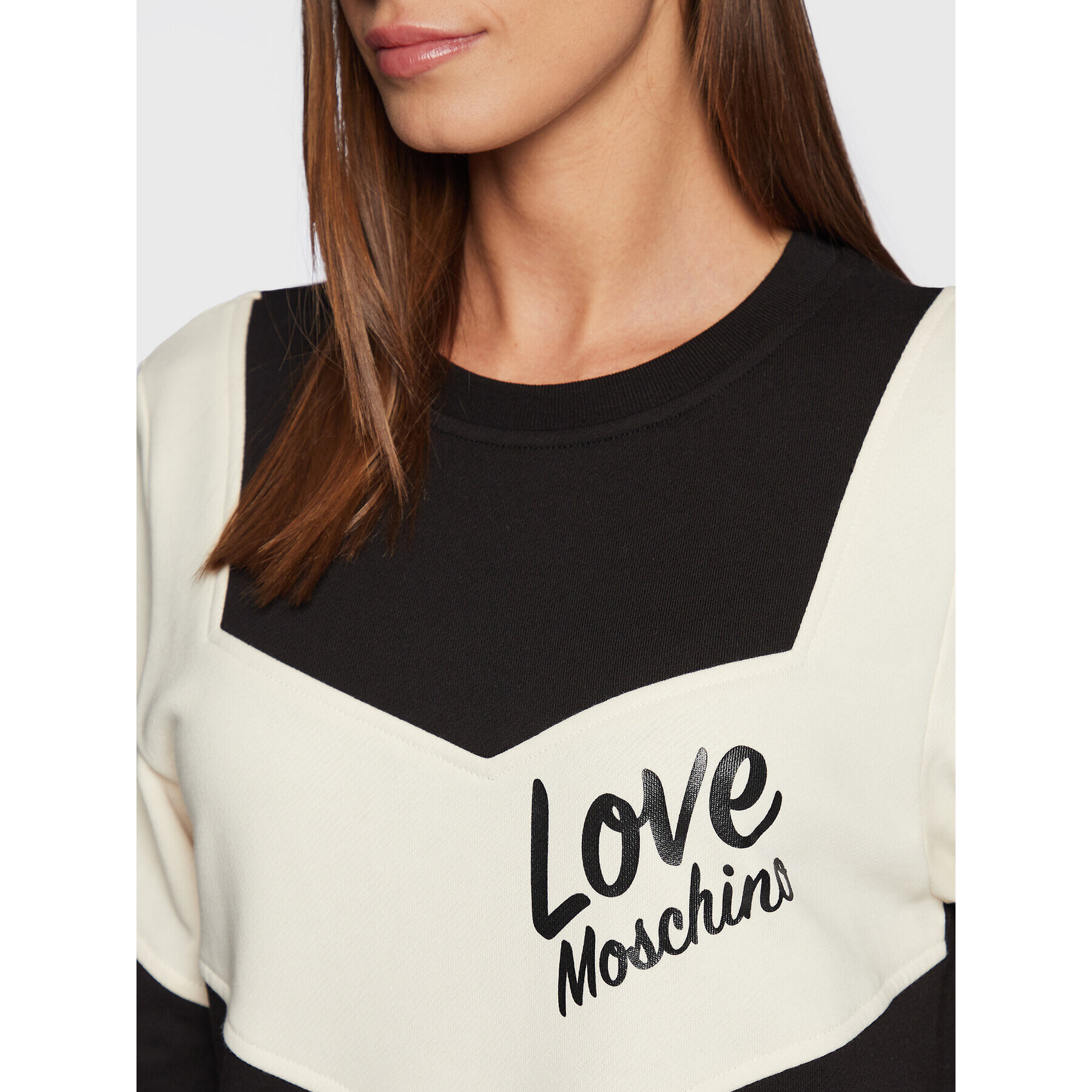 LOVE MOSCHINO Úpletové šaty W5C9601M 4055 Černá Regular Fit - Pepit.cz