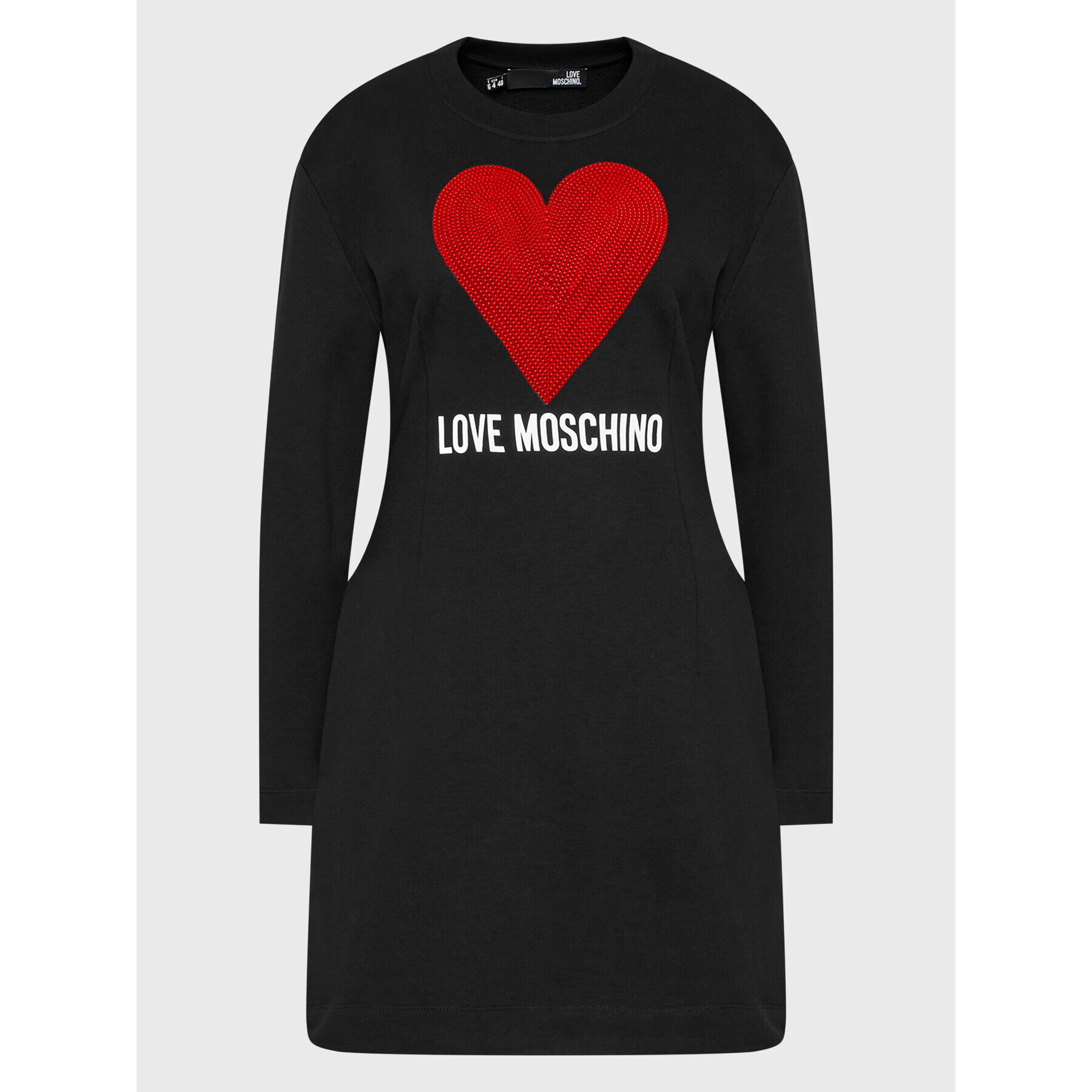 LOVE MOSCHINO Úpletové šaty WD0501E 2388 Černá Regular Fit - Pepit.cz